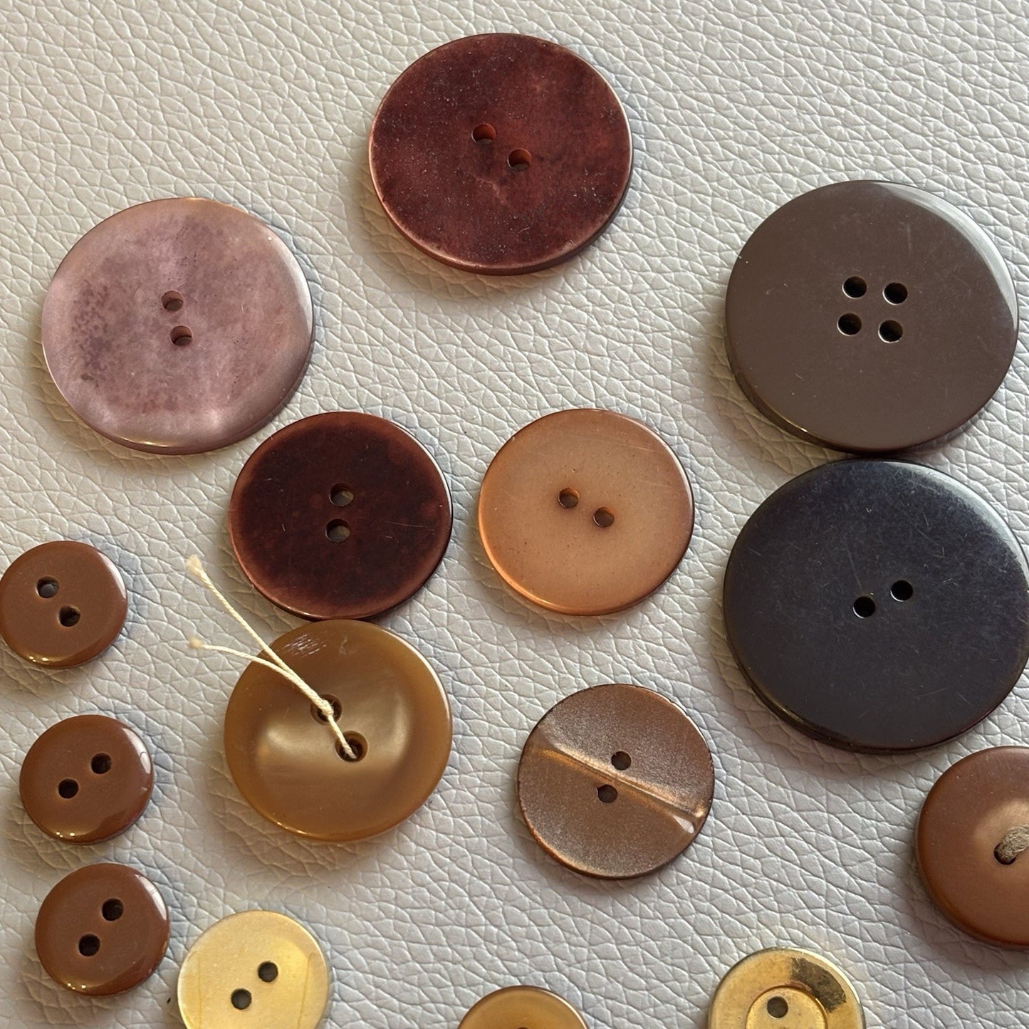 Vintage + New Burgundy And Red  Button Lot. Two Hole + Four Hole Plastic