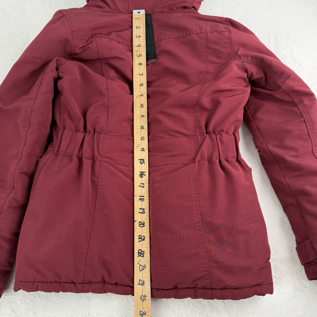 Bluenotes Women’s Parka Coat X-Small  Insulated Hooded Removable Fur 4 Pockets