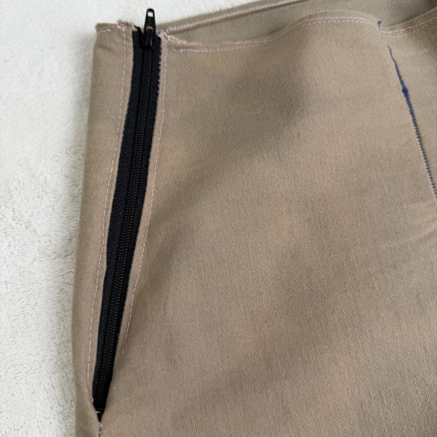 Simple  Wide Leg Trousers Tan Streetwear Rave Pants Large