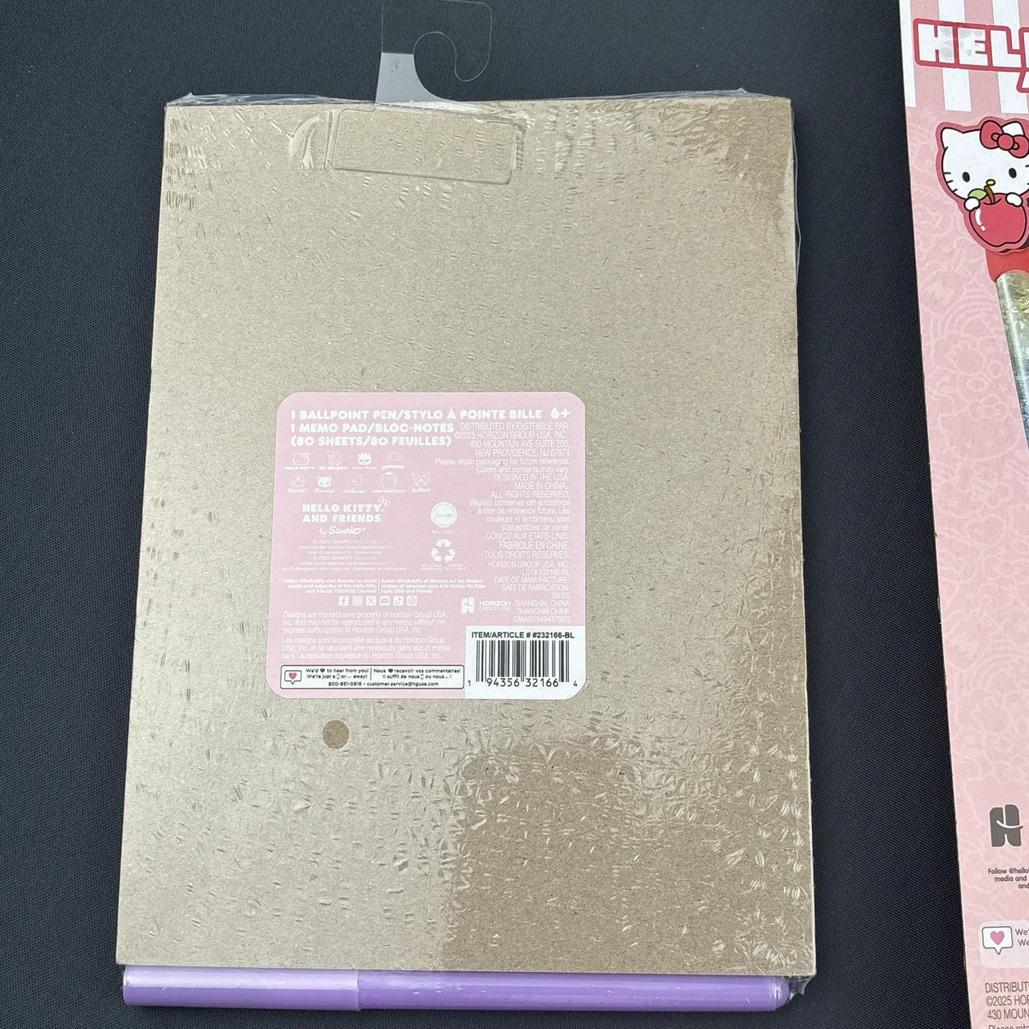 Hello Kitty & Friends Stationery Set Journal Notepad Pen sticky Notes Erasers