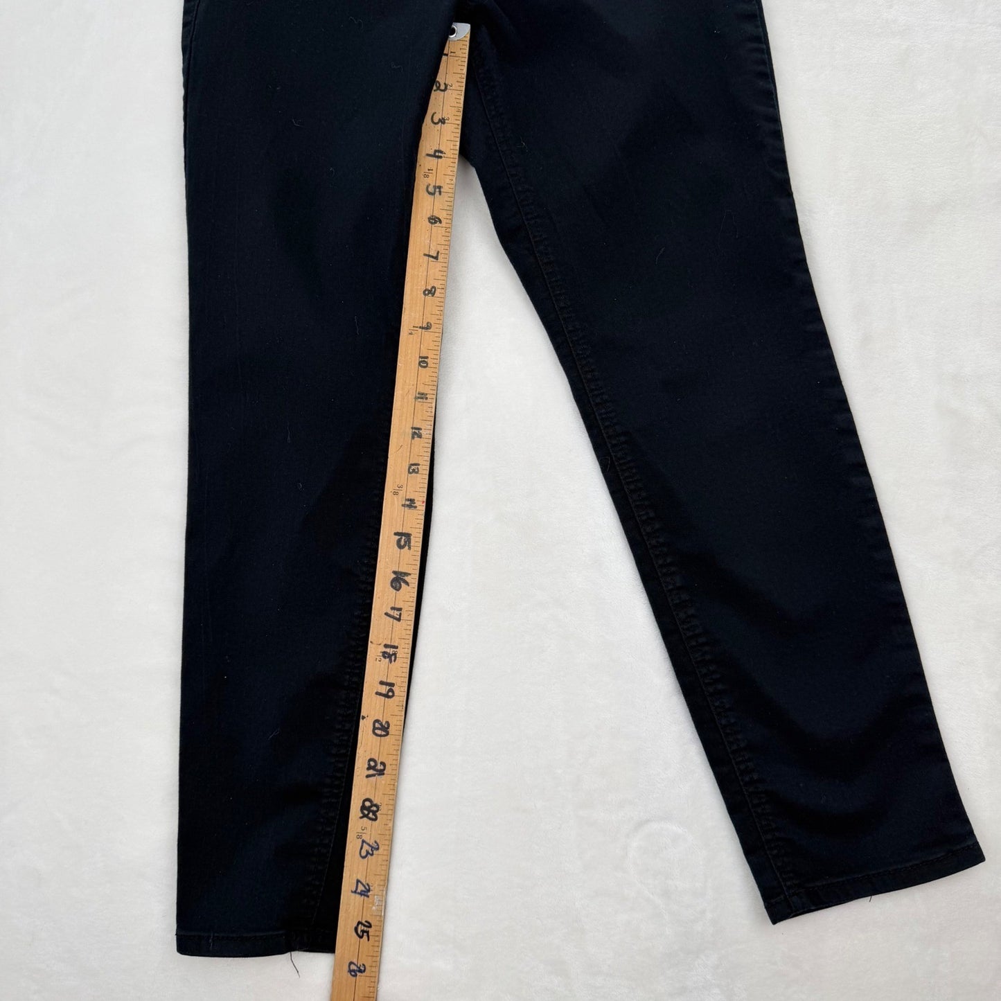 Style & Co Womens Black Pull On Skinny Pants Size 4 Stretch Mid Rise Slim Fit