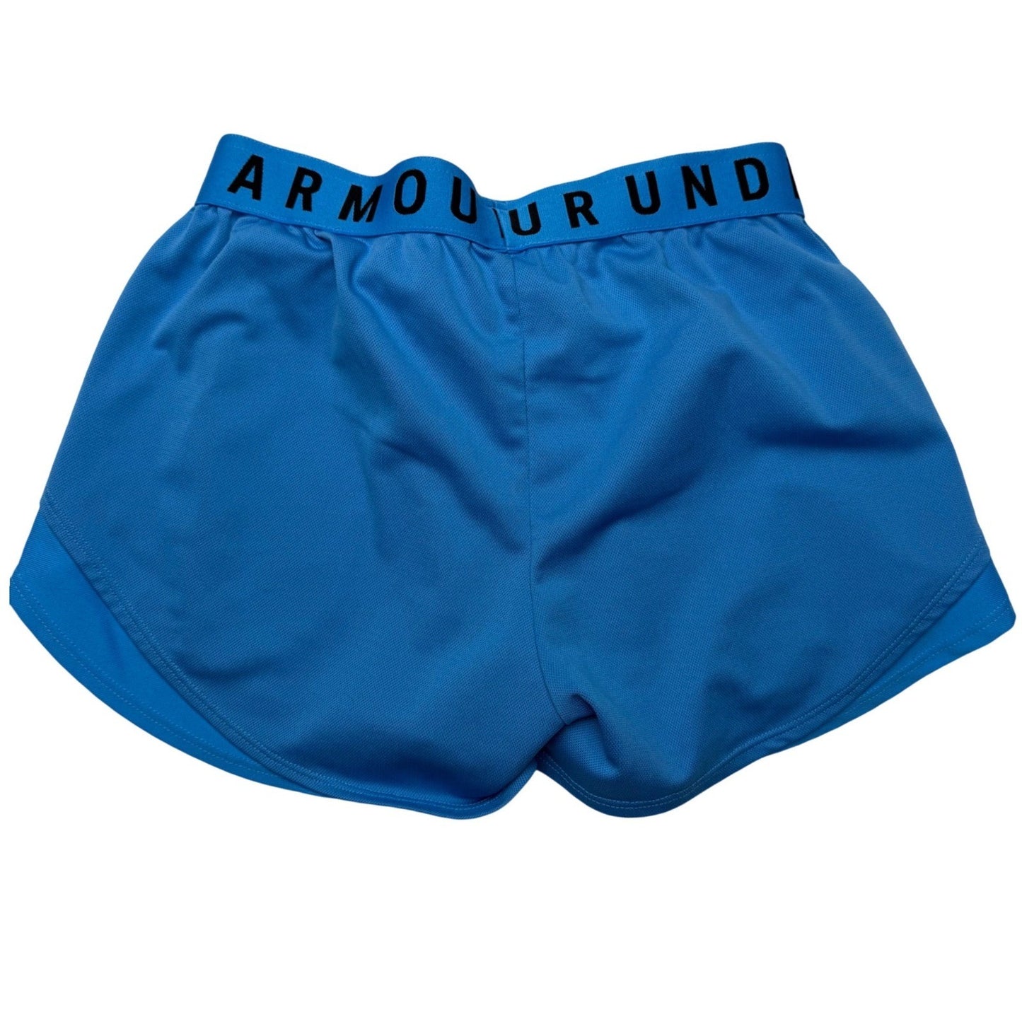 Under Armour Blue Athletic Shorts Girls XS Elastic Waist Logo