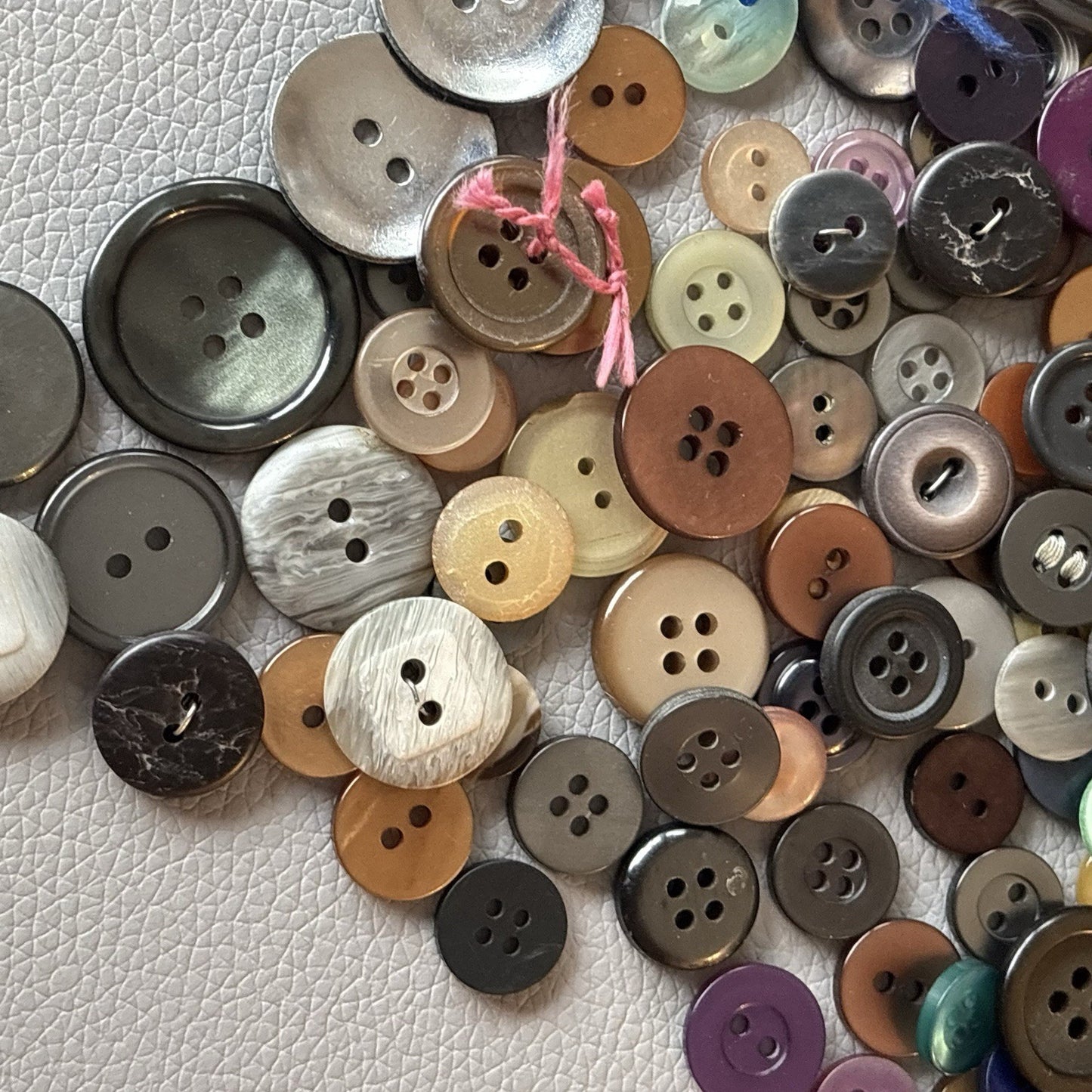 Big Button Lot Of Four Hole And Two Hole Round Shapes. Crafts Sewing Mending