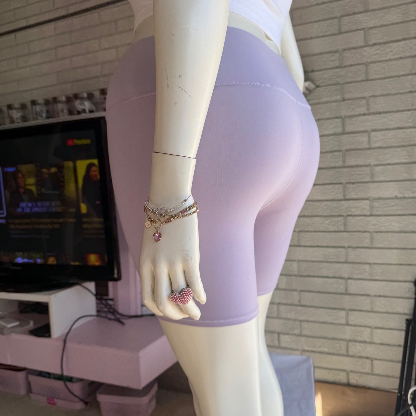 Skims Fits Everybody Bike Shorts Lilac High Rise Pastel Clean Girl Size XL