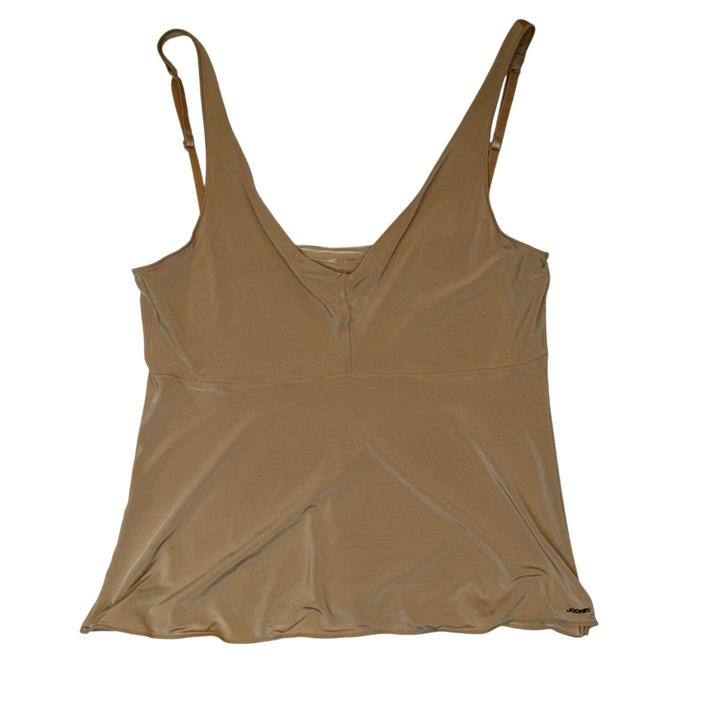 Jockey Camisole Tank Top Nude V-Neck Adjustable Strap Minimalist Soft Girl Sz M