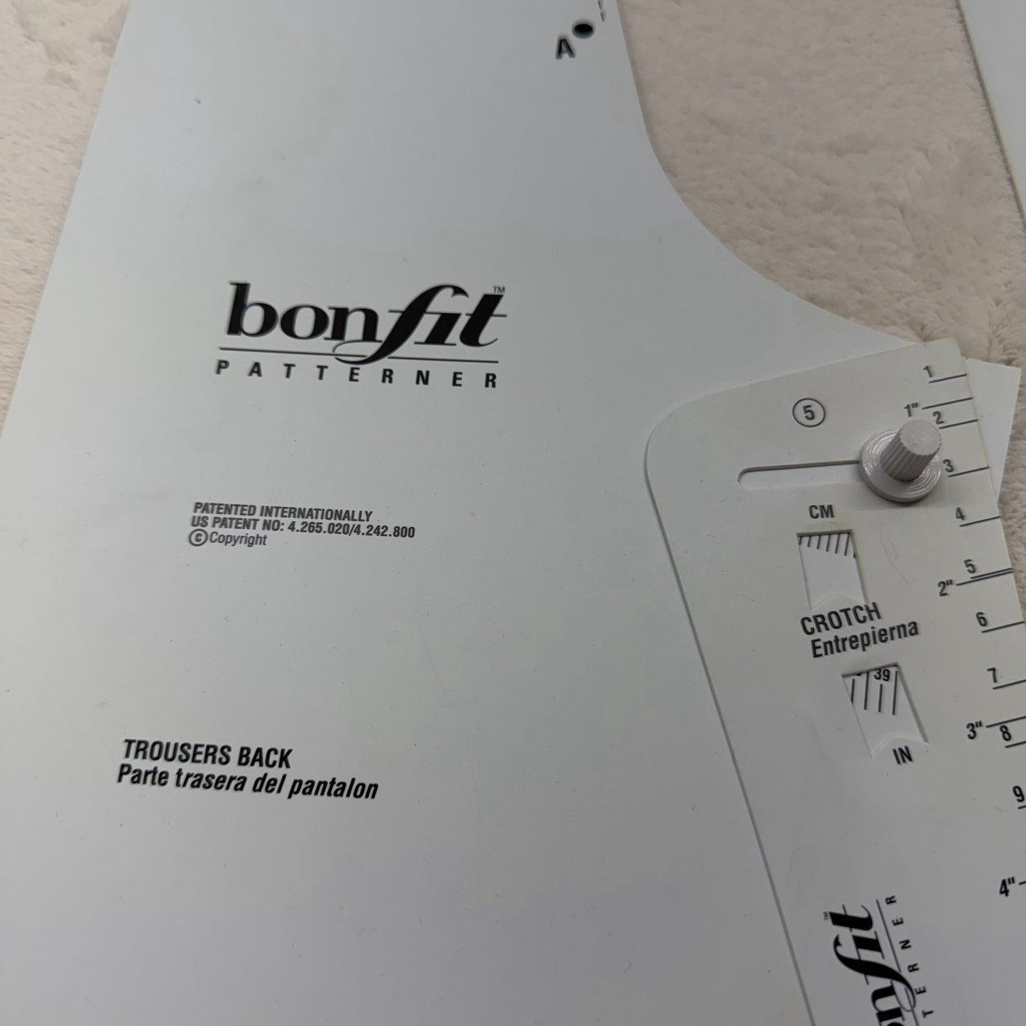 Bonfit Patterner Pants/Trousers Drafting System – Adjustable Pattern Templates