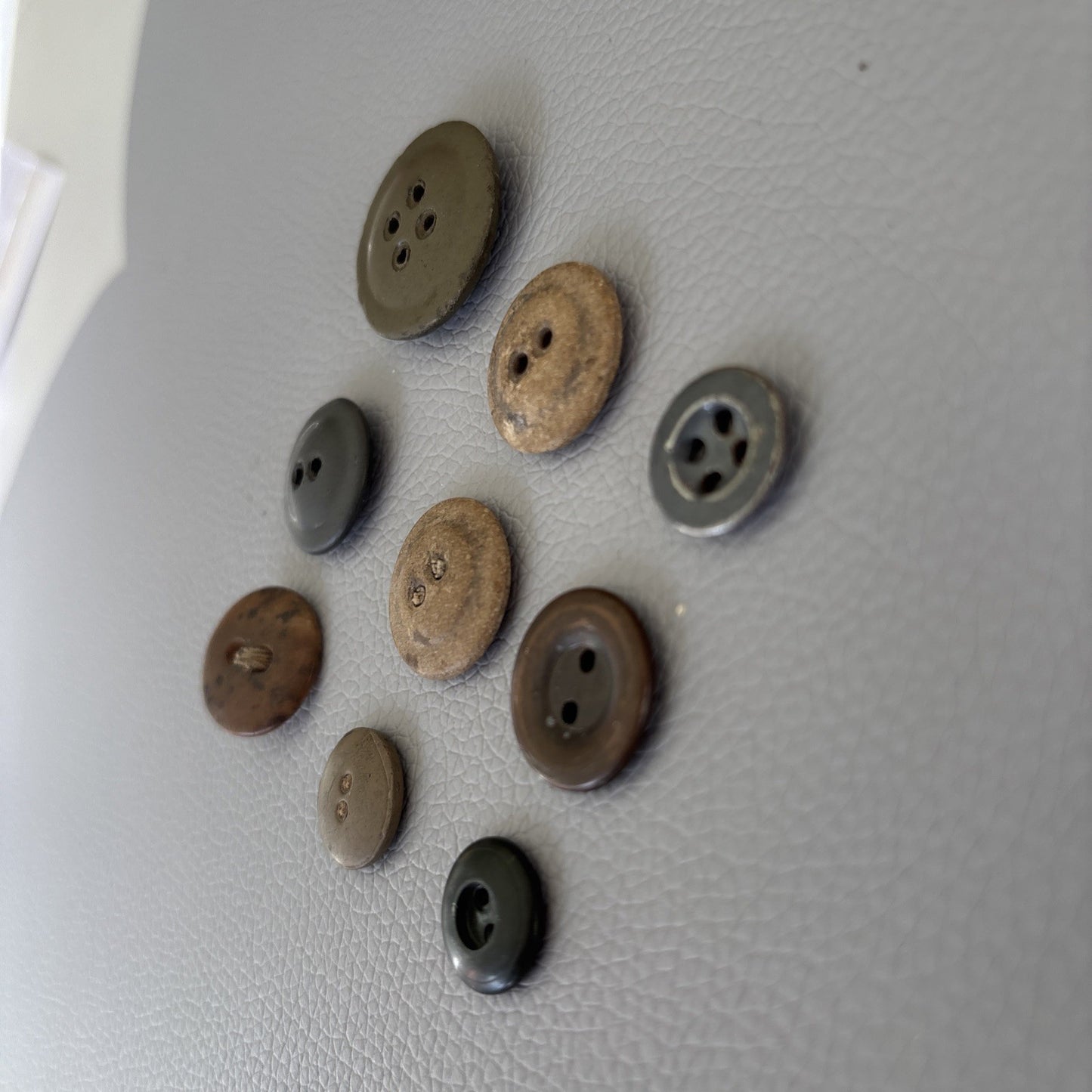 WWII Military & Utility Button Lot 1930s-1950s • Bakelite Casein Metal Mix