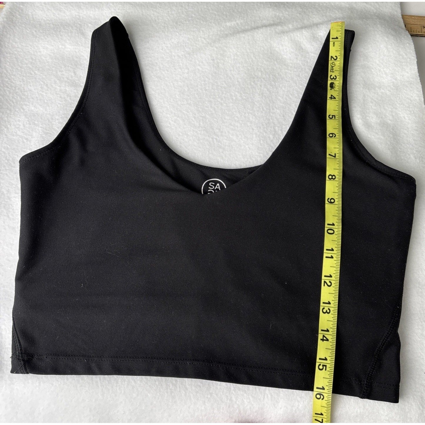 Sage Collective Womens Black Sports Bra Large Built In Support Bra Workout Gym