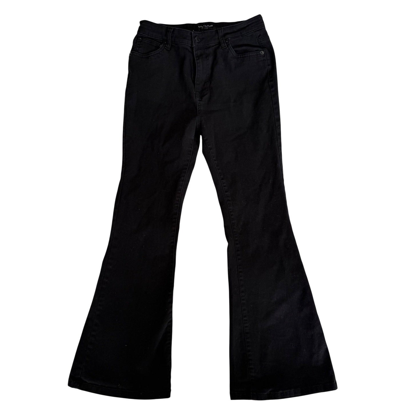 Lucky Brand Jeans Farrah Flare High Rise Black Size 8/29R Bell Bottom Denim Y2K