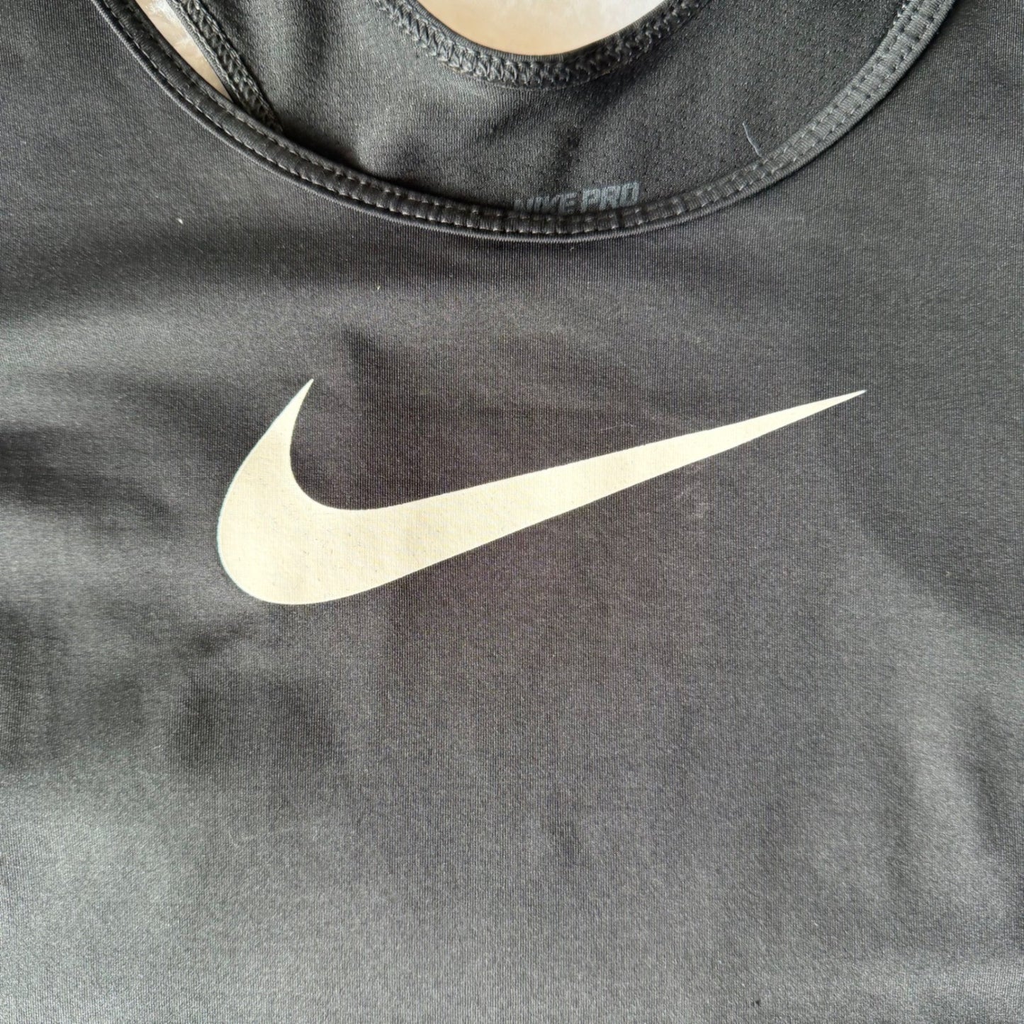 Nike Pro Tank Top Black Dri-FIT Racerback Athletic Gym Workout Basic Womens XL