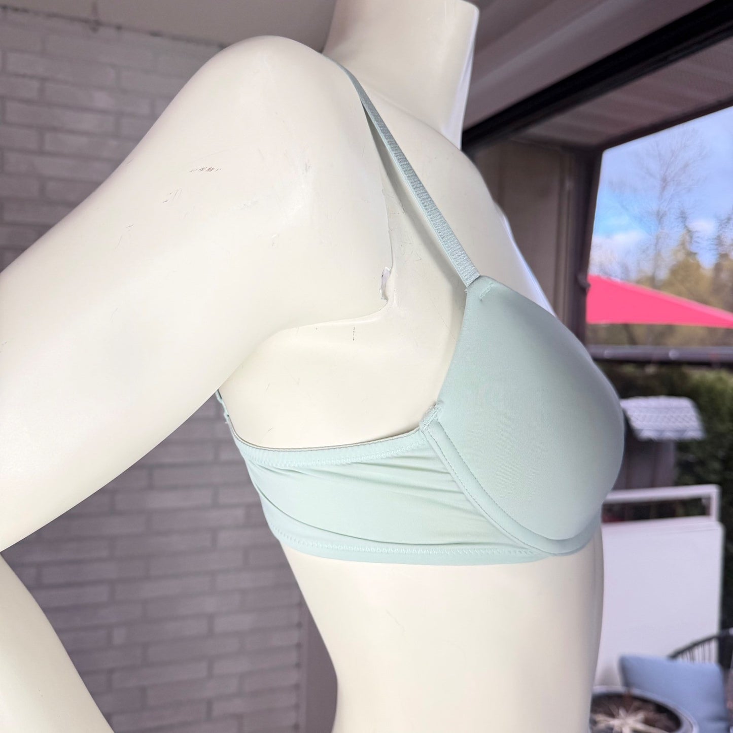 Auden The Everyday Bra Pastel Green Seamless Underwire Minimalist Soft Girl 36A