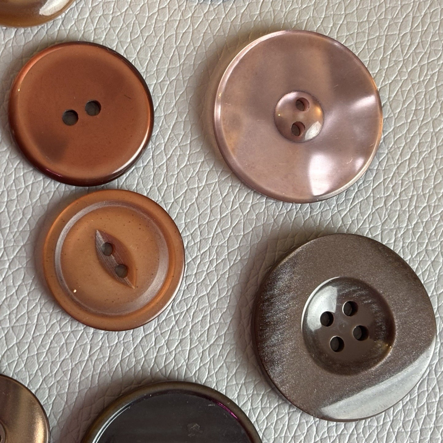 Vintage + New Burgundy And Red  Button Lot. Two Hole + Four Hole Plastic