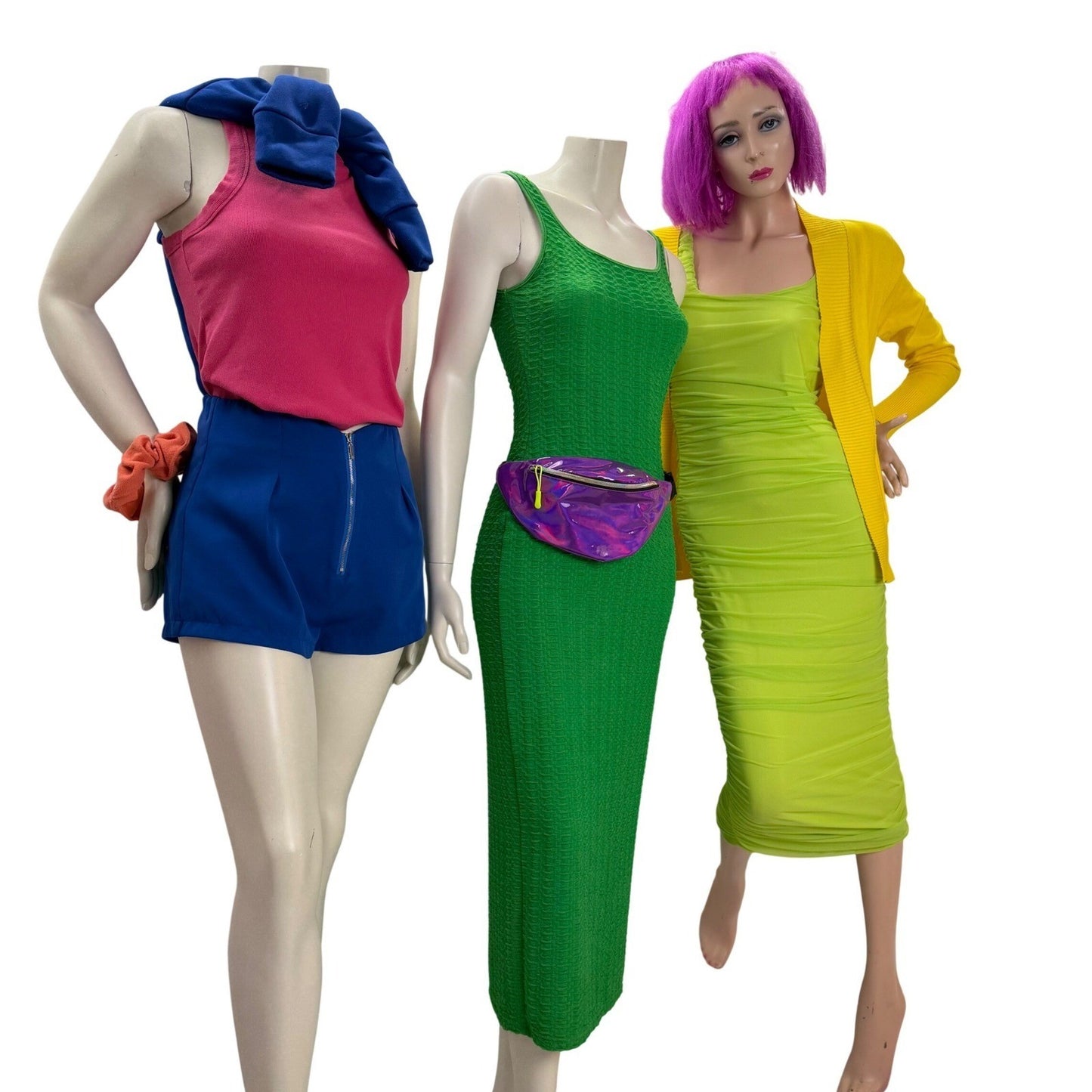 Neon Colorblock Clothing Lot 9pc Lot ~80s 90s Retro Aesthetic Dopamine dressing