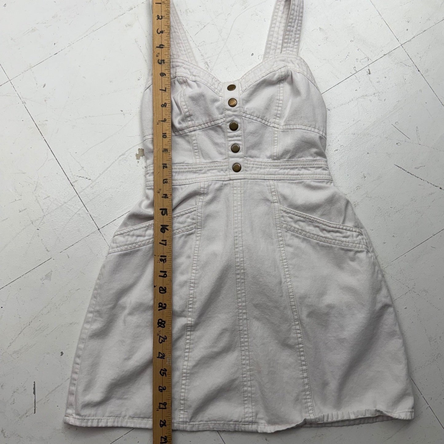 Gap Denim Dress Sweetheart Neck Smocked Back  Size M country girlhoodcore Y2K