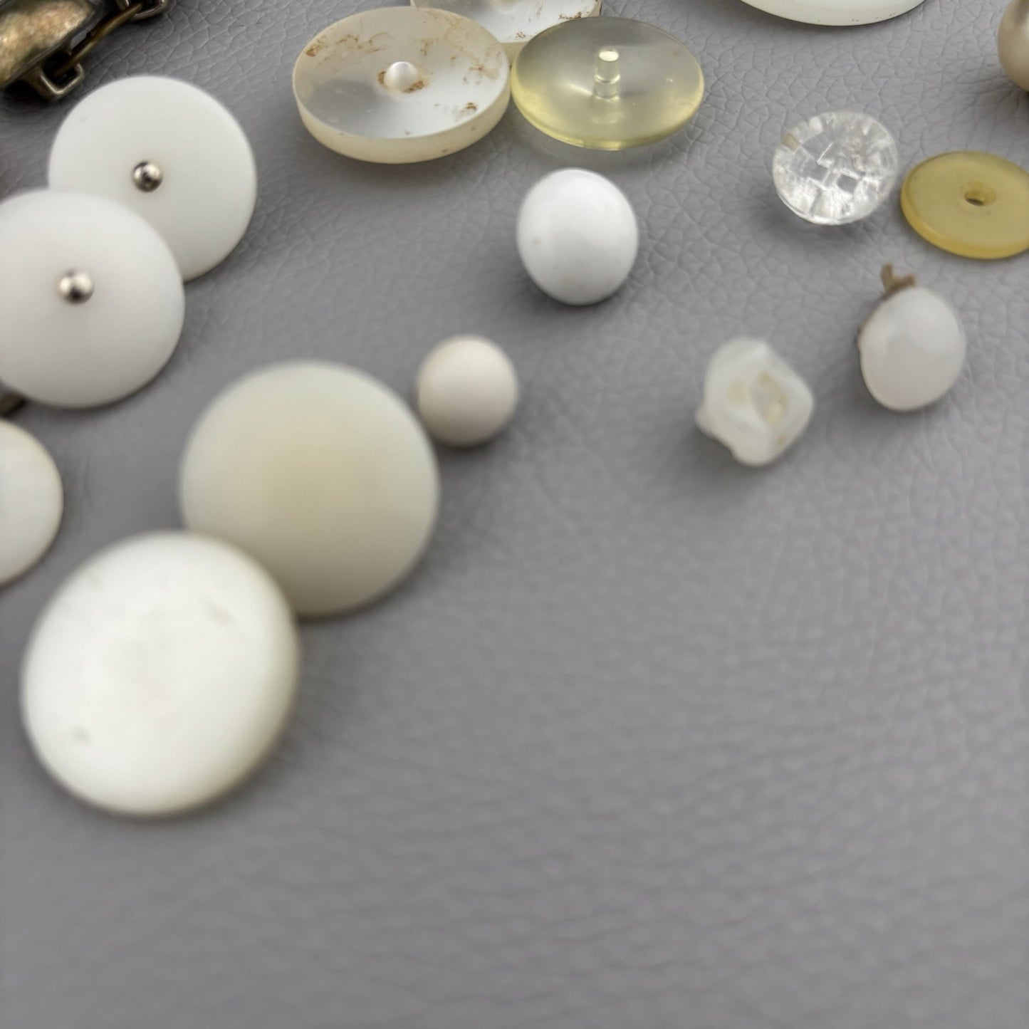 Vintage Buttons Lot – MOP, Brass, Glass & Plastic Mix | Dress & Coat Buttons