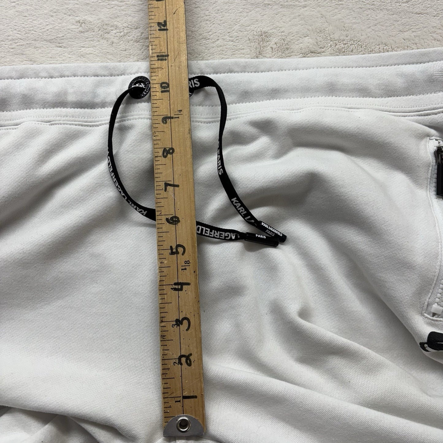 Karl Lagerfeld Block Letter Logo Jogger Sweatpants Sz XL Athleisurecore Glamcore