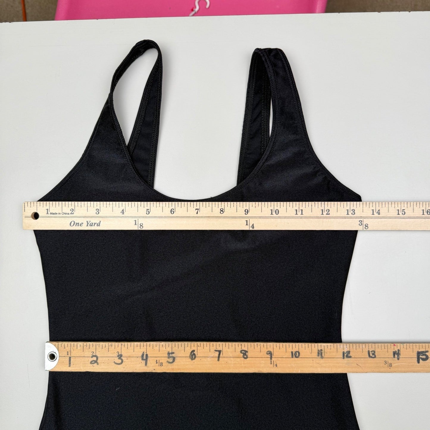 American Apparel Bodycon Dress Black Low Back Y2K Minimalist Clubwear LBD Size L