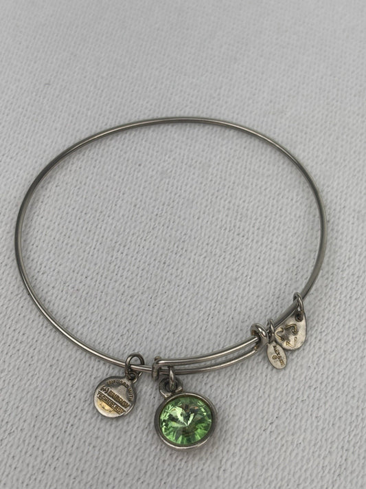 Alex And Ani Bracelet Birth Stone August Green Gem Earthcore Bling Fairycore