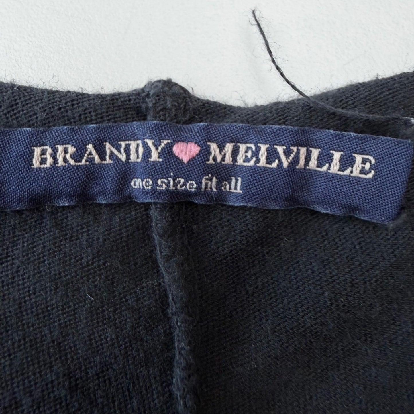 Brandy Melville Black Crop Tank Feather Graphic Grunge Gothcore Cami Boho Y2K OS