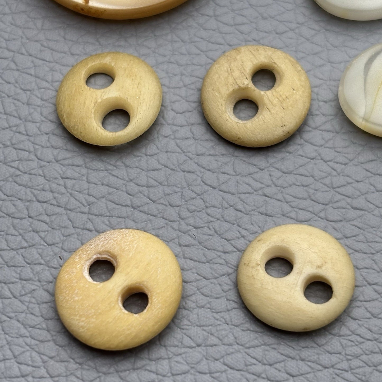 Vintage Mixed Button Lot (60pcs) – Earth Tone Neutrals + Soft Pastels  40’s-60’s
