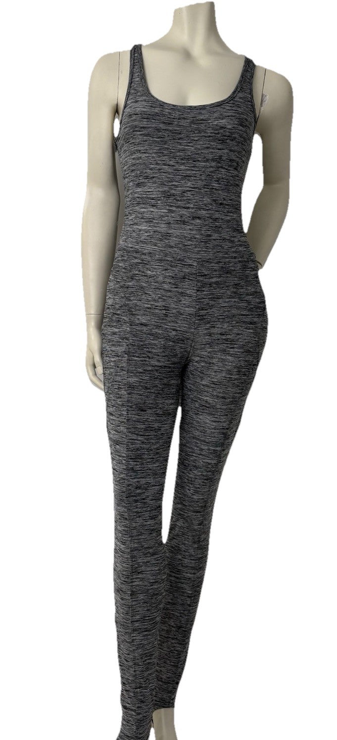 LA Society Jumpsuit Size XL Grey Snatched Athleisurecore Gym Yoga Pilates Stirup