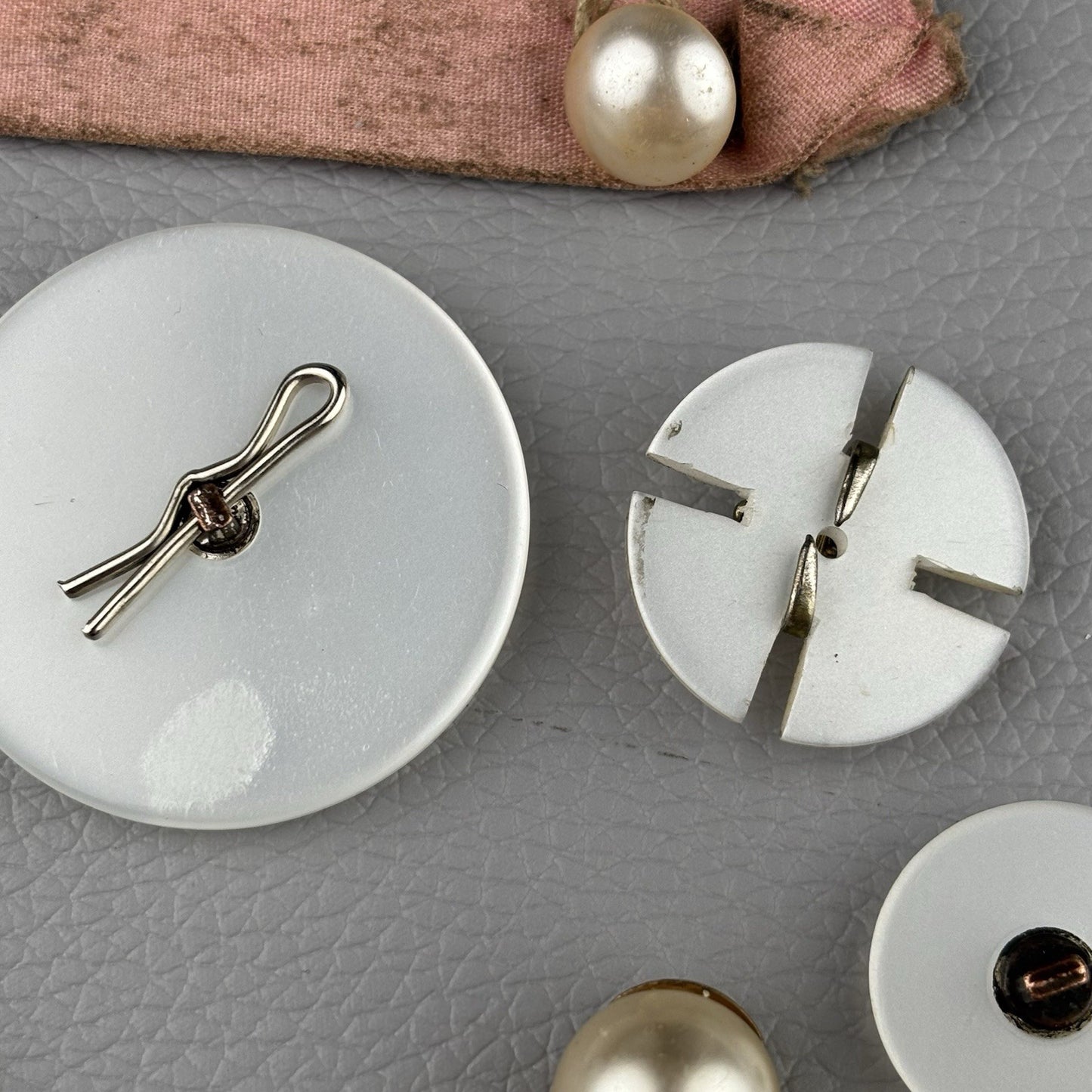 Vintage Buttons Lot – MOP, Brass, Glass & Plastic Mix | Dress & Coat Buttons