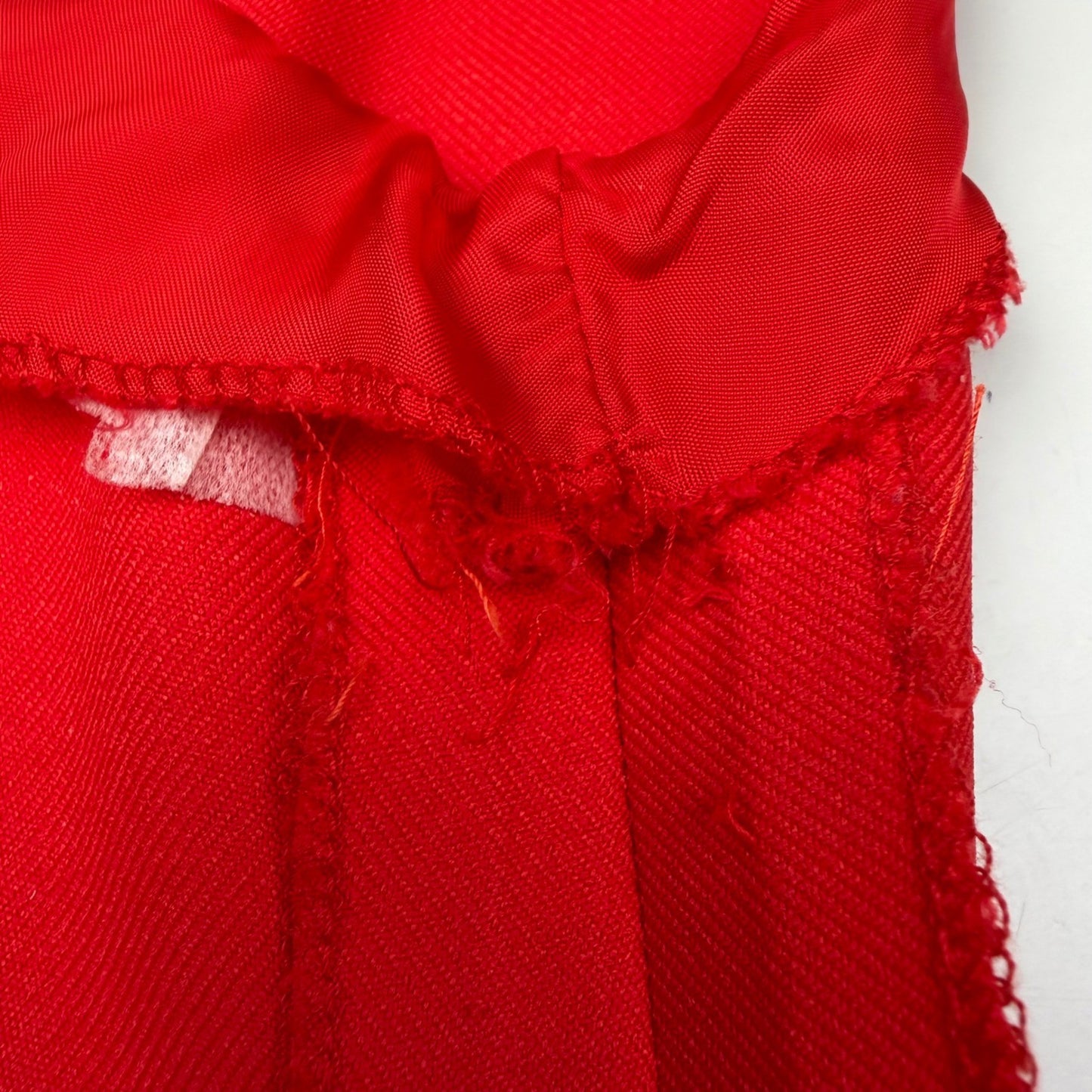 Vintage Red Mini Dress Sweetheart Neckline Front Slit 90s Y2K Aesthetic Small