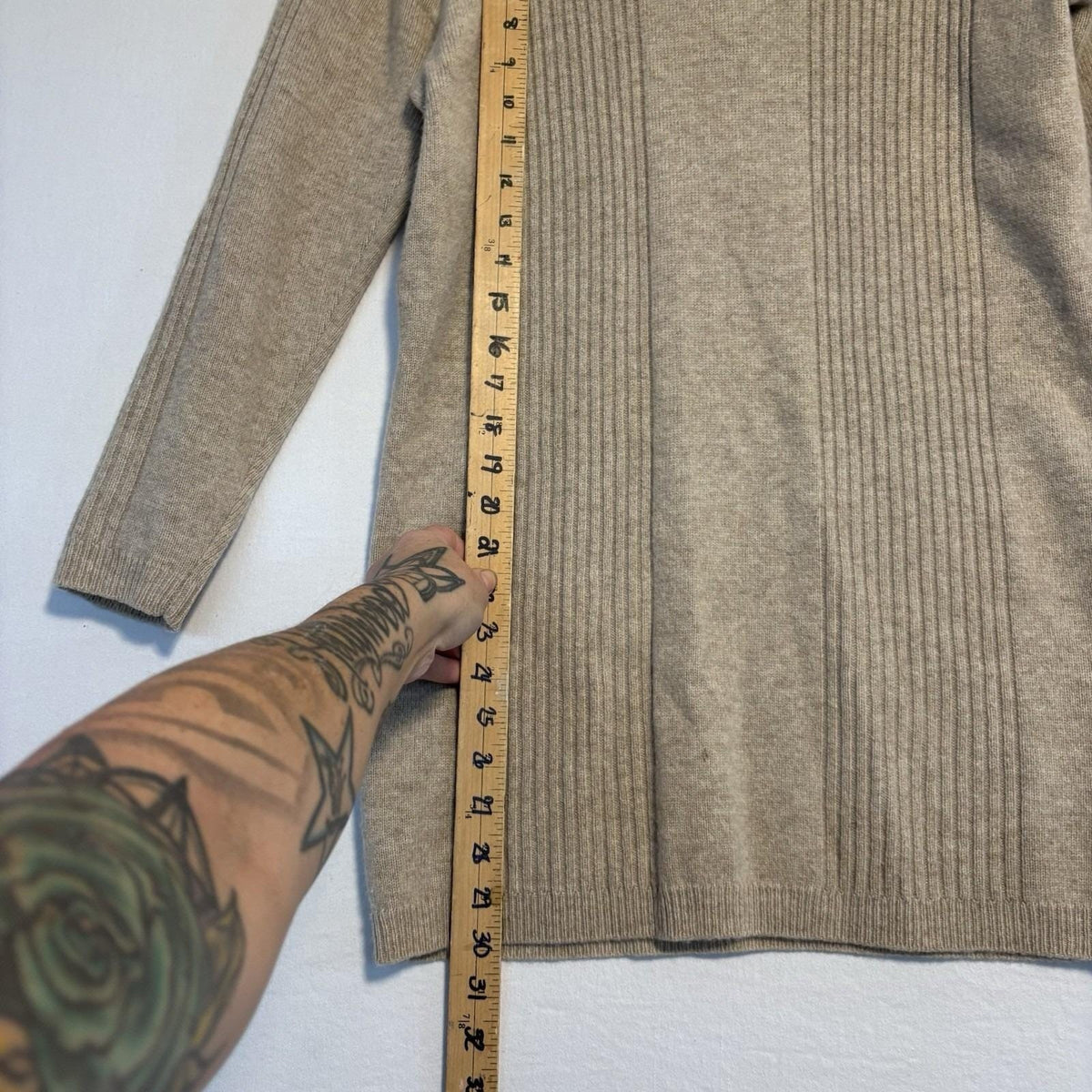 Vintage Adrienne Vittadini Cashmere Wool Long Sweater | M — detail photo 12