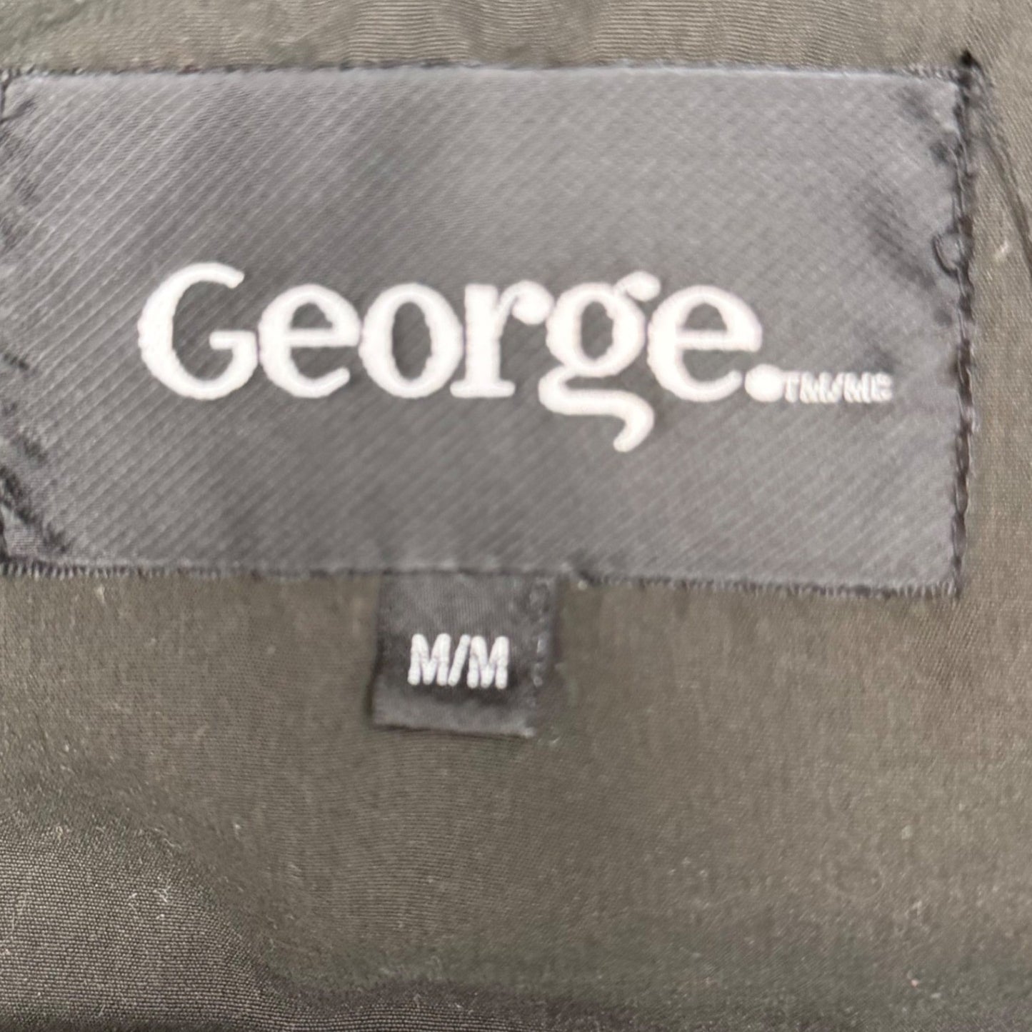 George Parka Jacket Olive Green Faux Fur Hood Military Utility Gorpcore Medium
