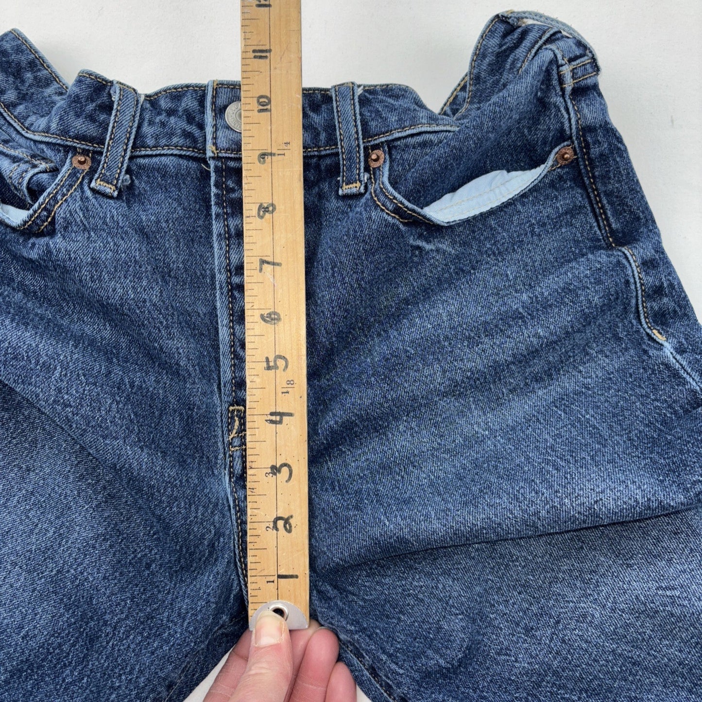 Old Navy Dark Blue Size 6 High Rise OG Straight Leg Jeans Secret Smooth Pockets
