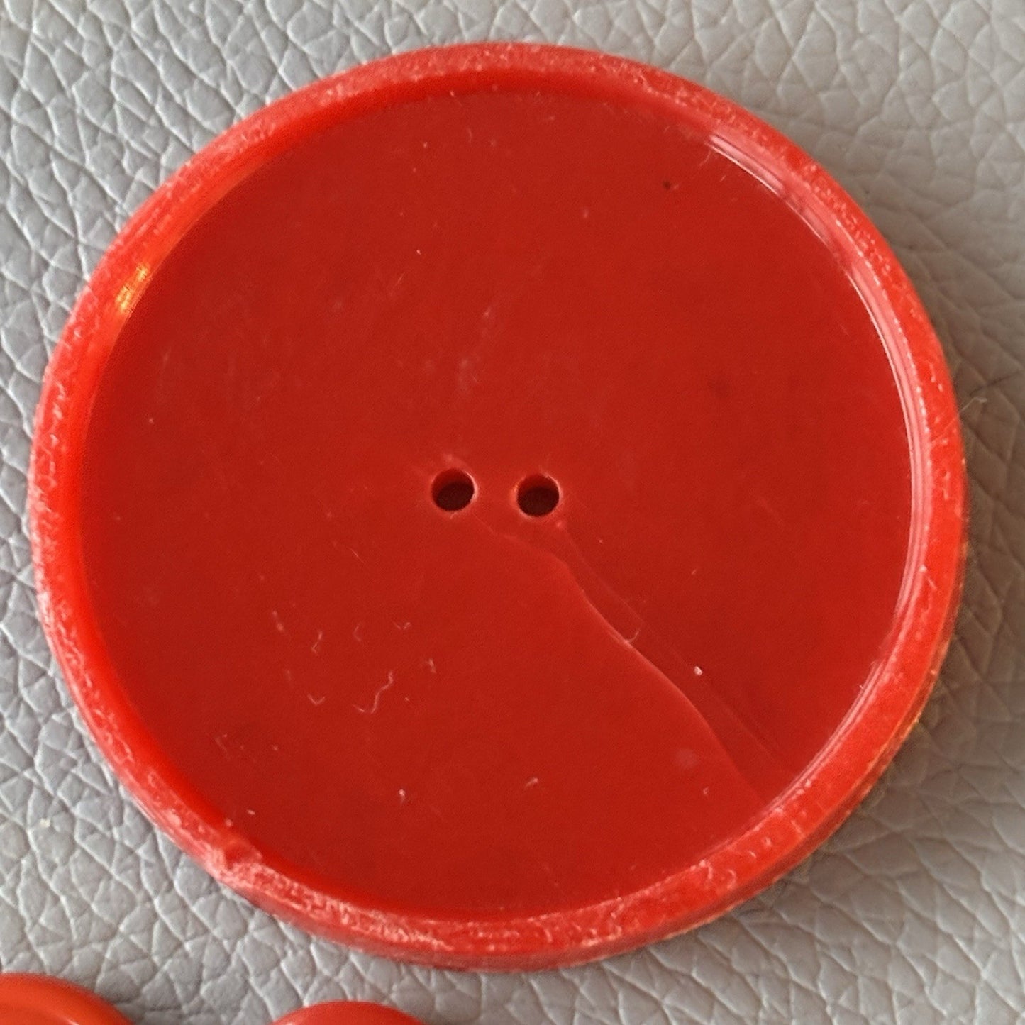 Vintage Red Button Lot Two Hole, Early Plastics Sewing Crafts Small Medium Large
