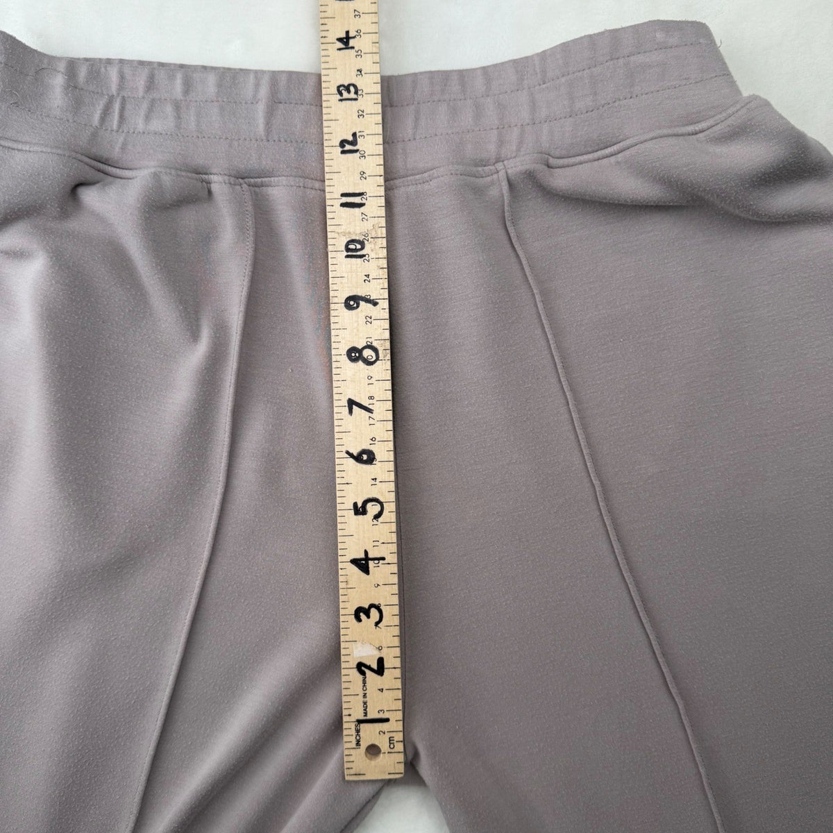 Sage Collective Wide Leg Lounge Pants Front Seam High Rise Taupe Mauve Large