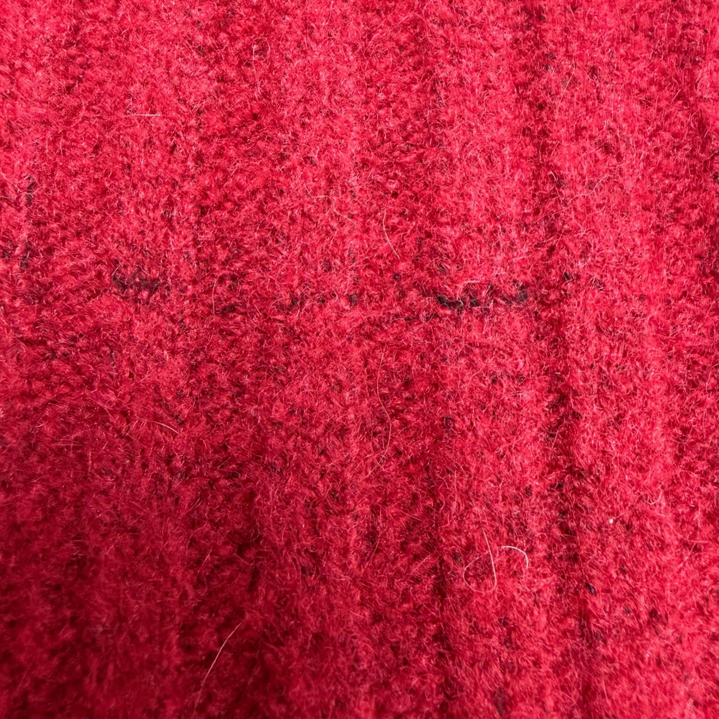 George Sweater Dress Red Ribbed Knit Long Sleeve Crew Neck Winter Cozy Large