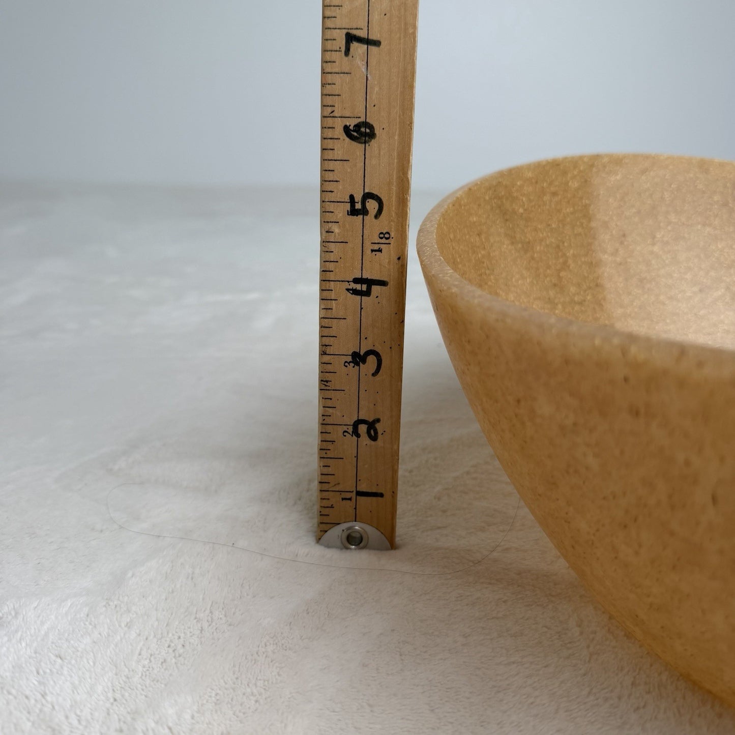 Eco Smart by Architec Confetti Poly-Flax Unique Serving Bowl Tan Made in USA
