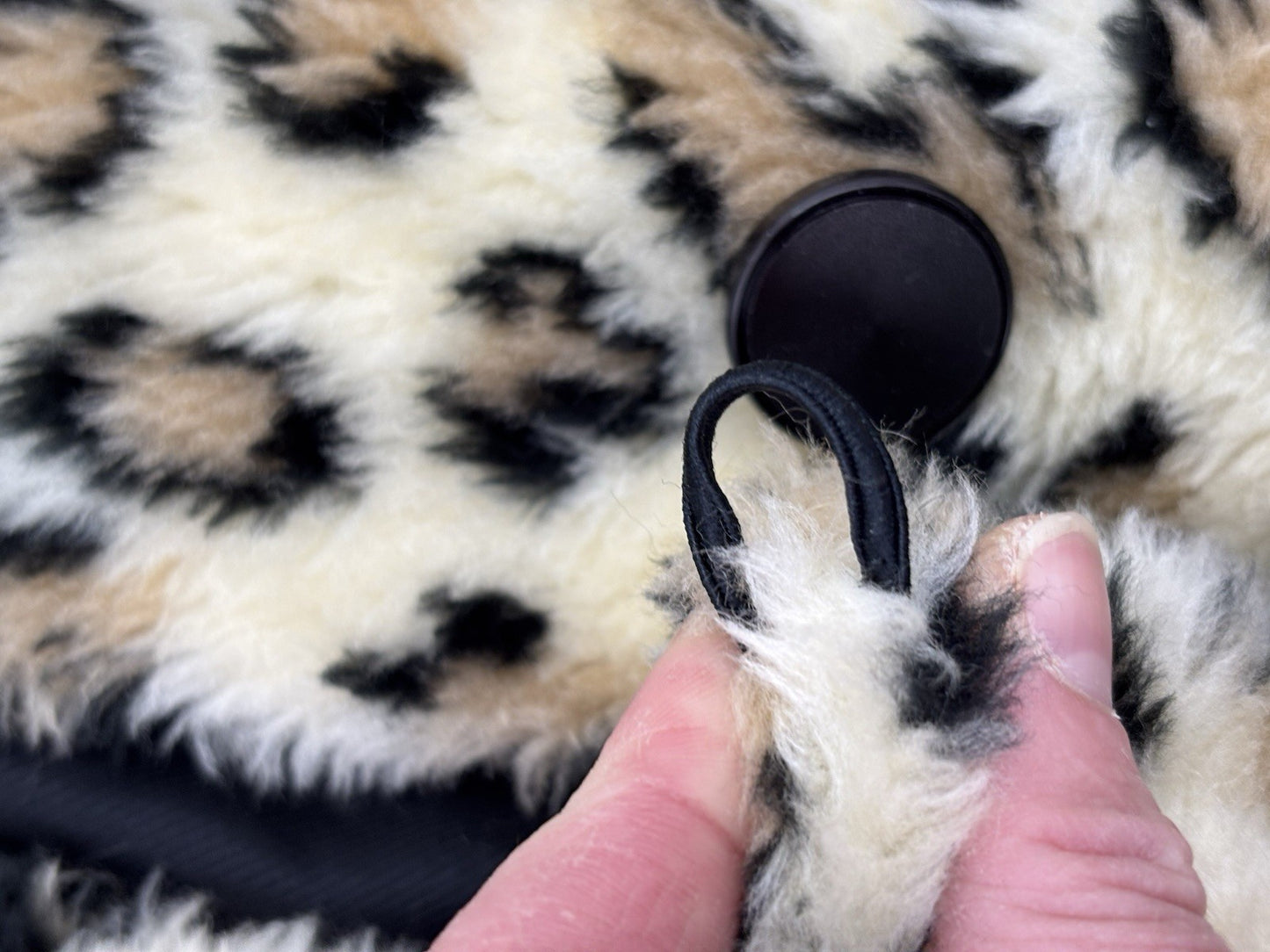 Princess Leopard Print Faux Fur Women's  Winter Coat sz Large Mob Wife Esthetic