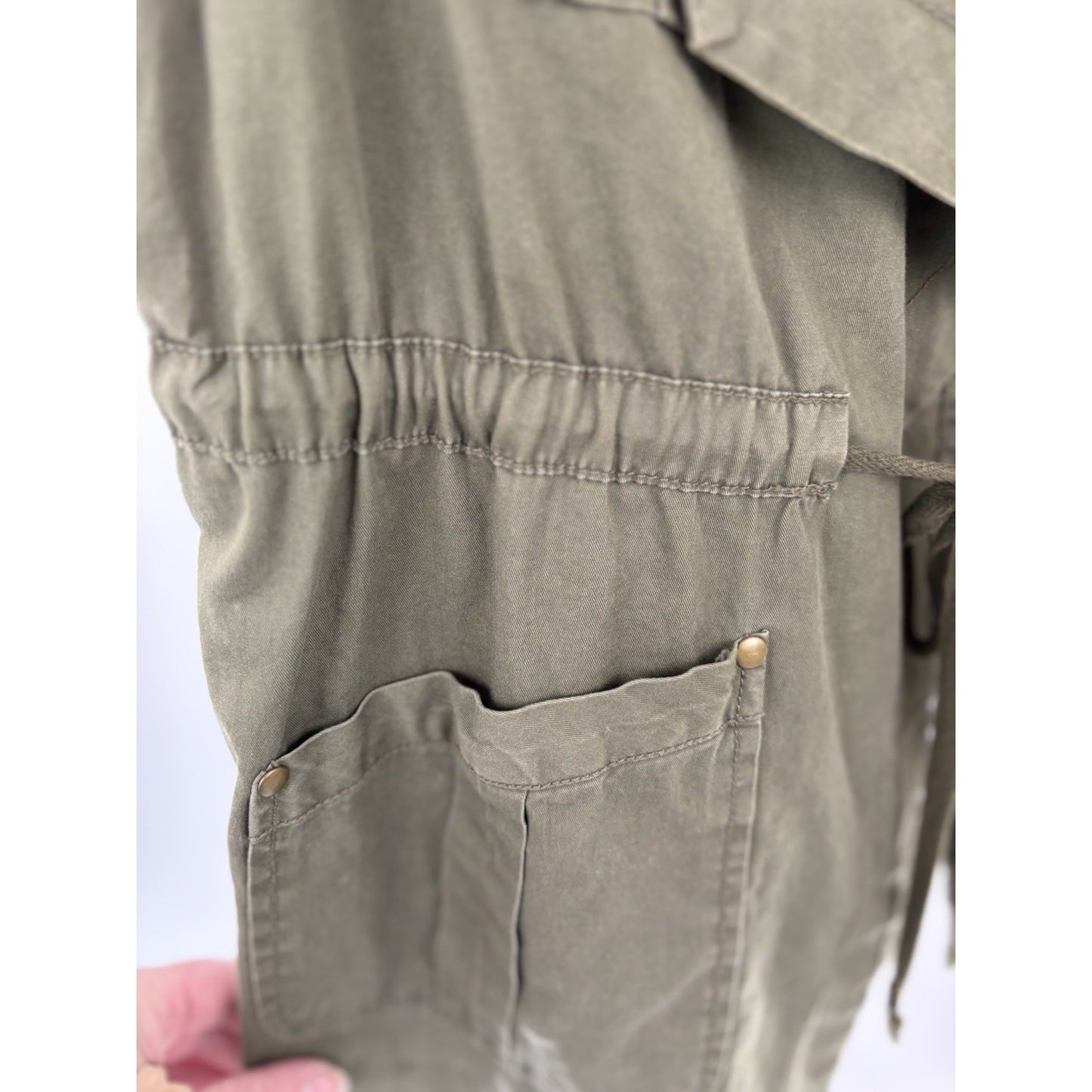 Anthropologie Daniel Rainn Army  Green Vest Size Small  Earthcore Naturecore