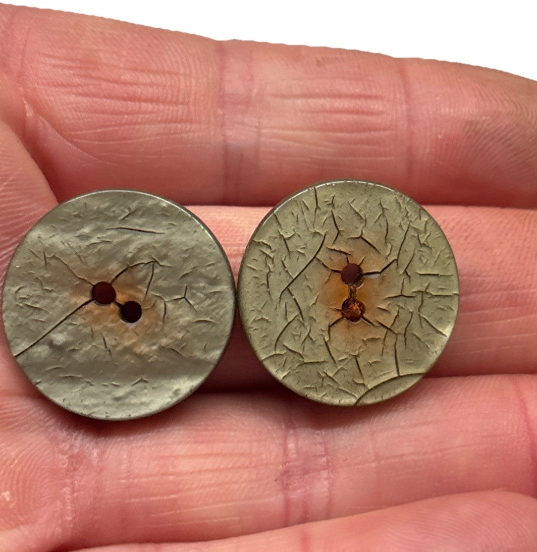Vintage Bakelite Casein Button Lot Art Deco Fan Oversized Coat Sewing 1930s-50s