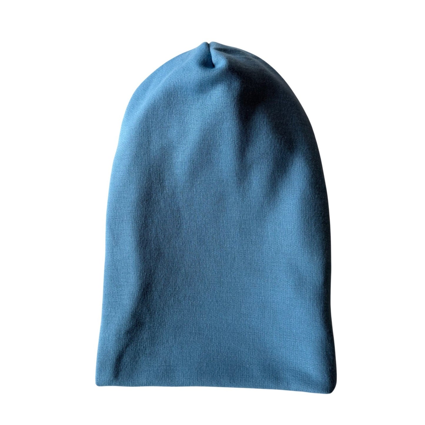 Simpłe Reversible Beanie — Blue + Heather Grey