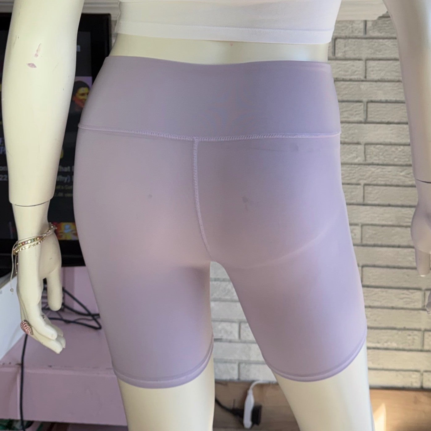 Skims Fits Everybody Bike Shorts Lilac High Rise Pastel Clean Girl Size XL