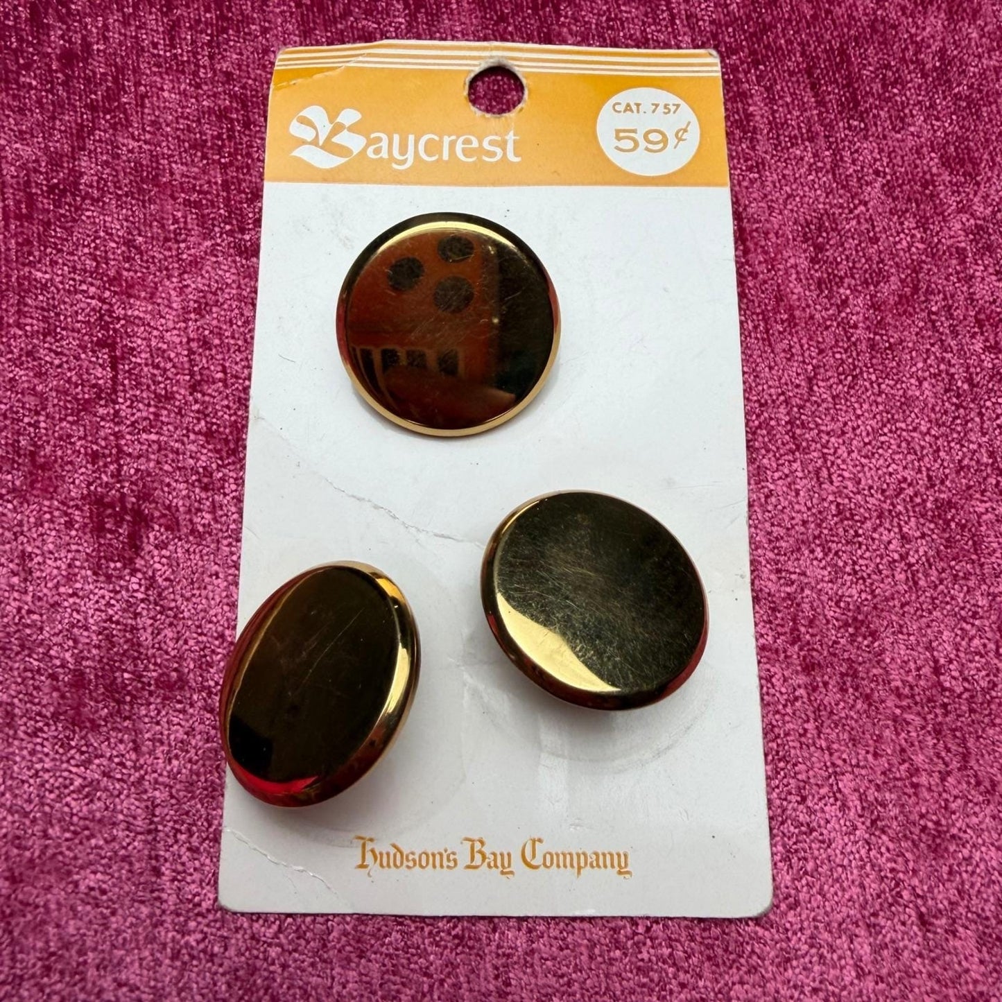 Schnarrs + Baycrest Vintage Gold Metal Buttons Filigree Polished Shank Lot 7pc
