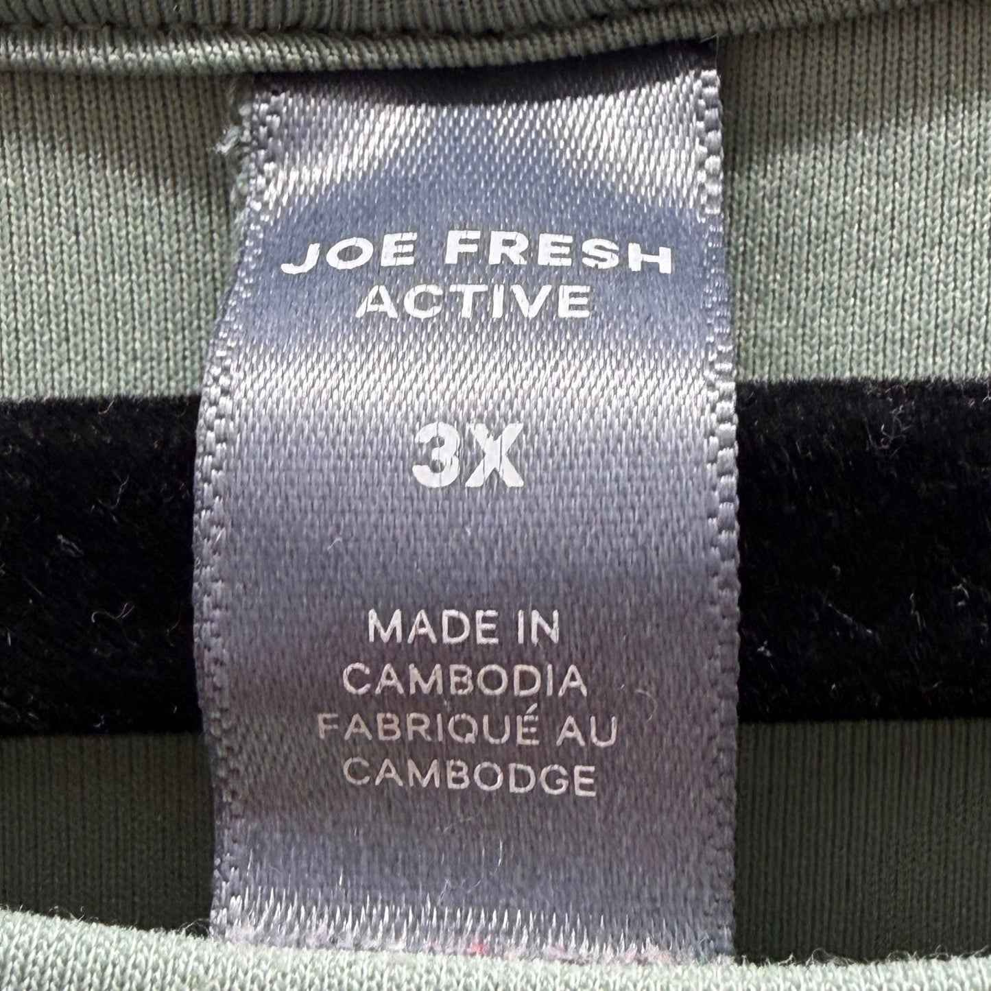 Joe Fresh Active Womens 3X Sage Green Tunic Sweatshirt Modal Blend Oversized