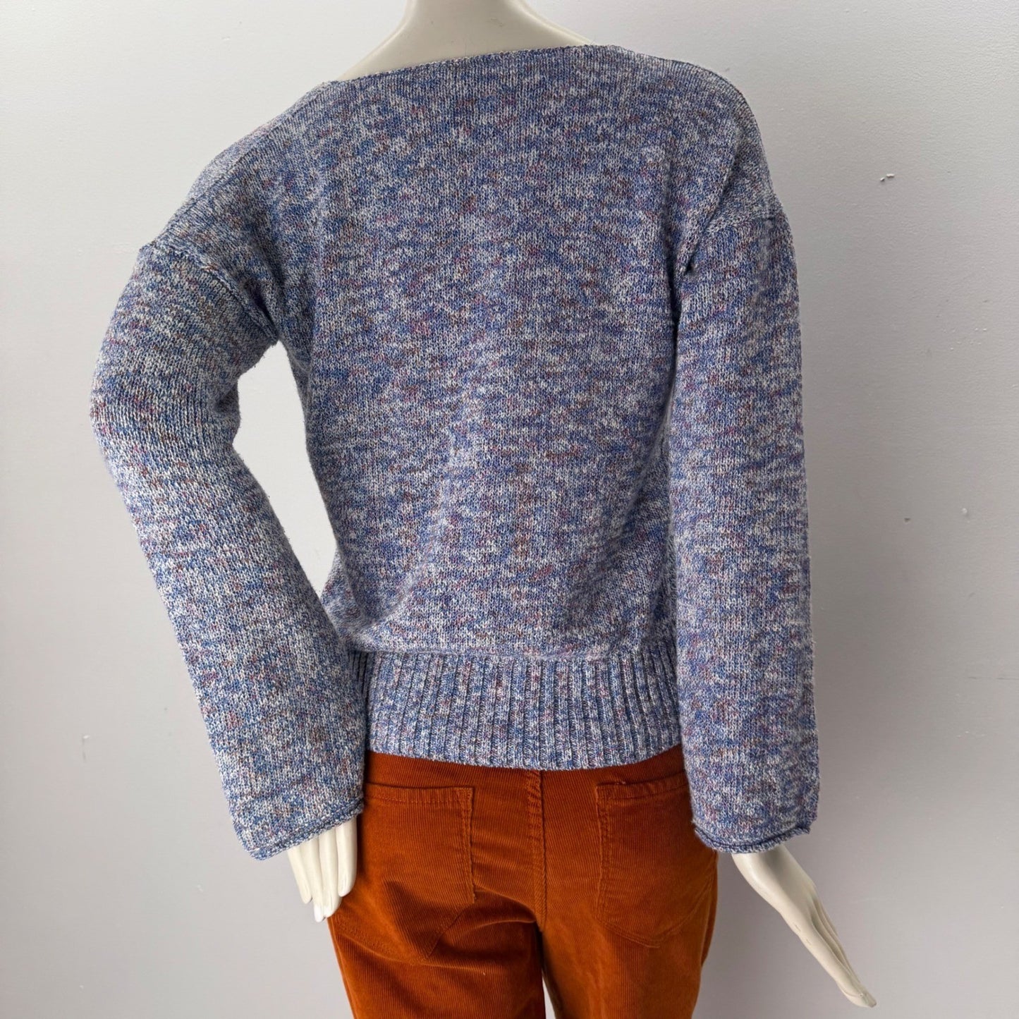 Fall Capsule Outfit - J.Crew Sweater Old Navy Tee Corduroy Pants Scarf Socks S