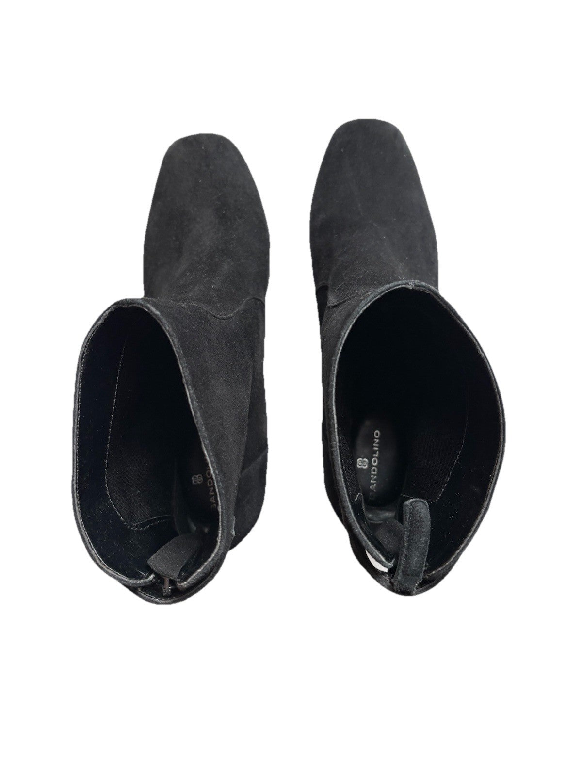 Bandolino Ankle Boots Women’s Size 8.5 Black Patent Block Heel Snap Closure