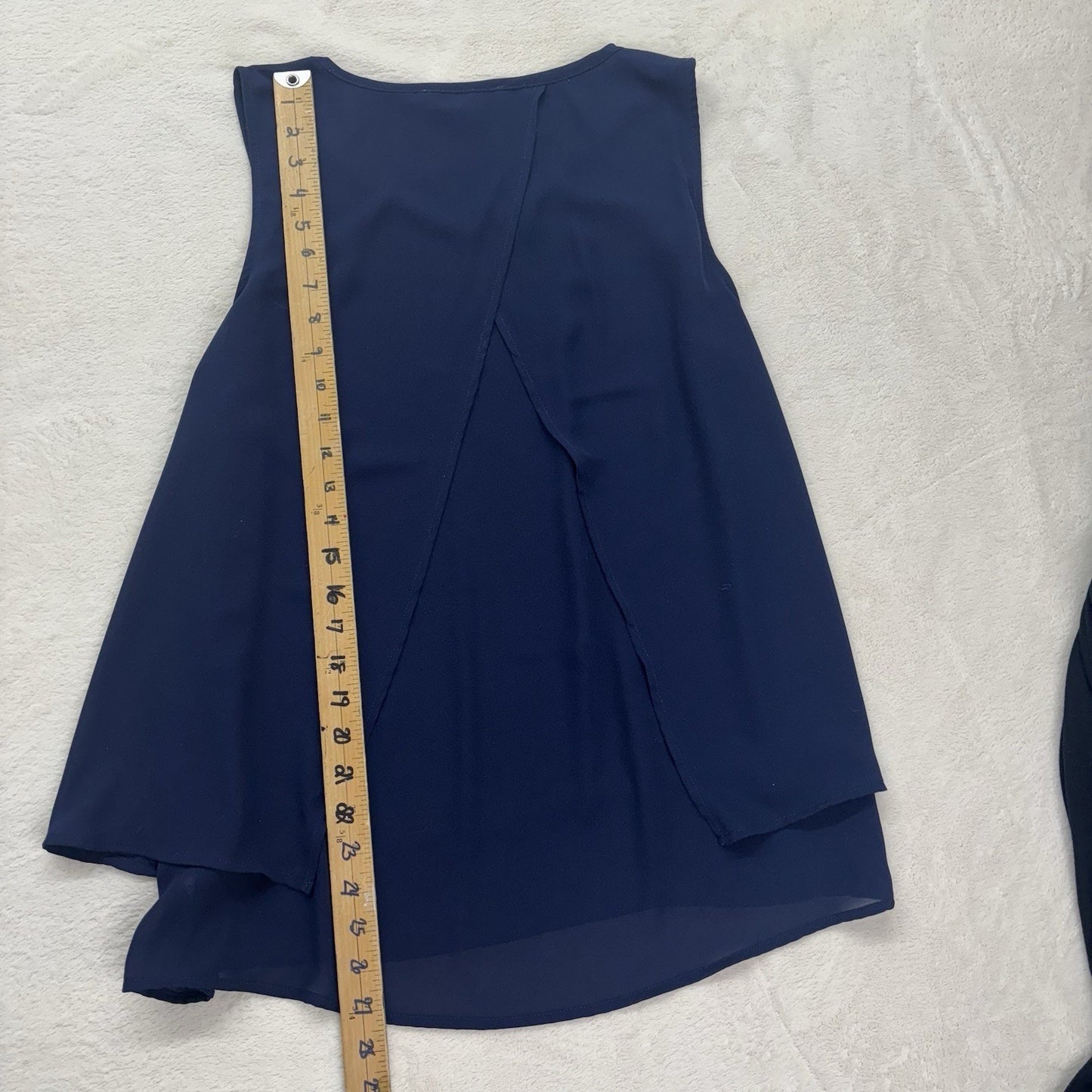 Michael Kors Blouse Sz L Navy Top Normcore Vanillagirl Quietluxury Oldmoney Work
