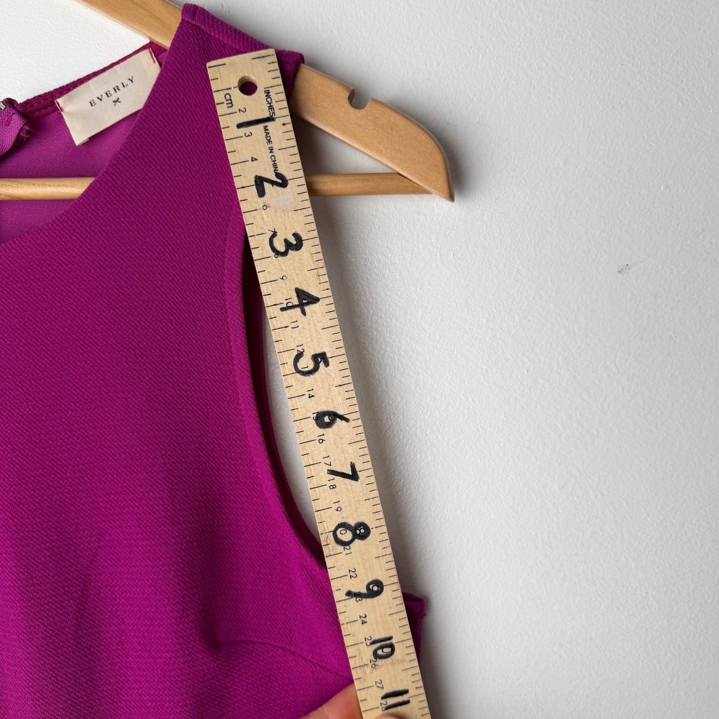 Everly Magenta Pink Textured Keyhole Fit and Flare Mini Dress Size S Barbiecore