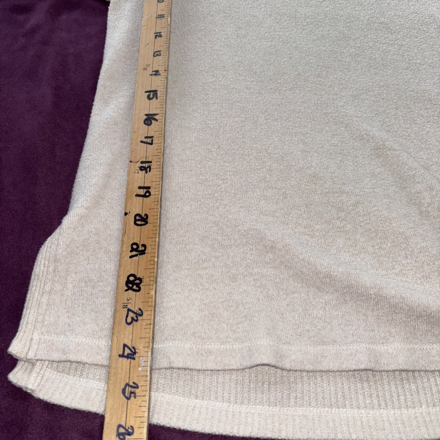 Saturday Sunday by Anthropologie Cream Turtleneck Sweater XS Cozy Minimalist