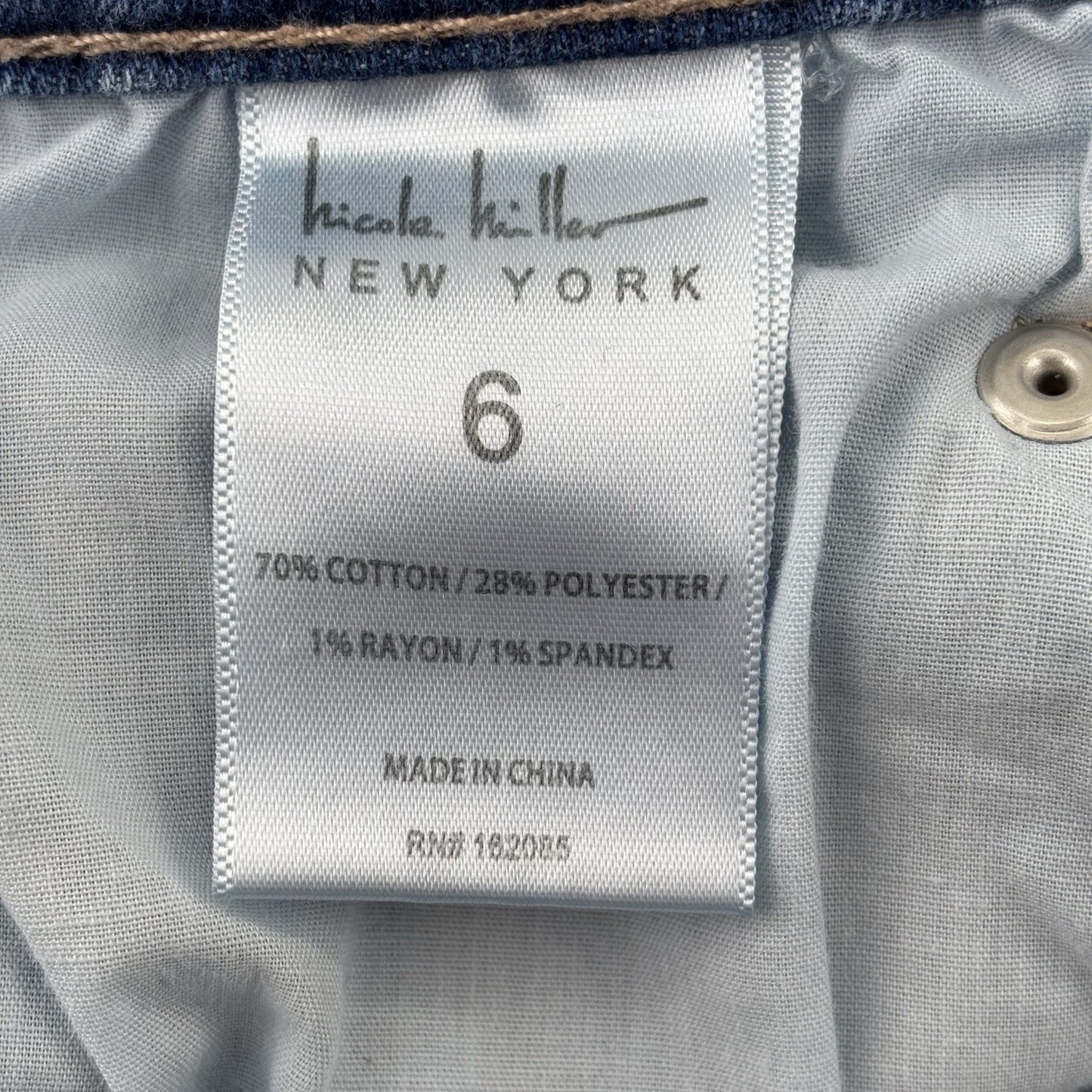 Nicole Miller New York Womens Soho High Rise Ankle Skinny Crop Jeans Sz 6 Basic