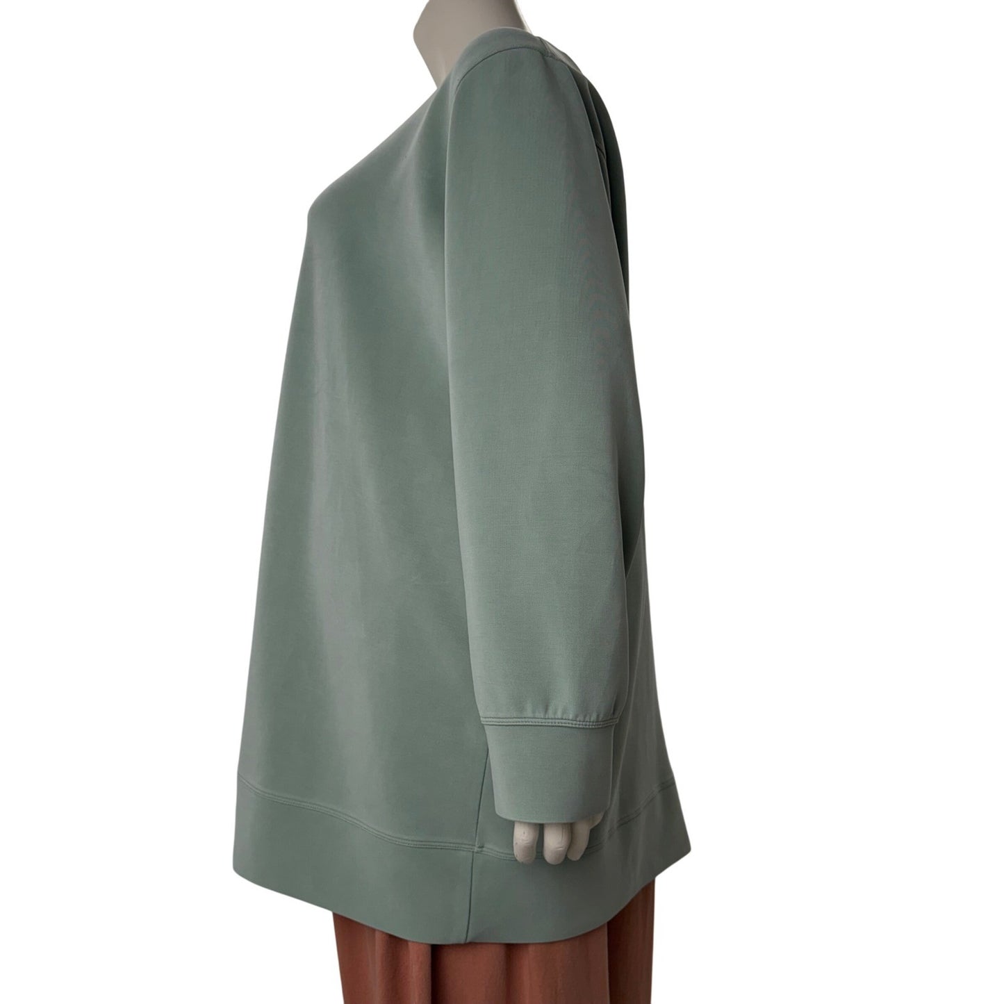 Joe Fresh Active Womens 3X Sage Green Tunic Sweatshirt Modal Blend Oversized