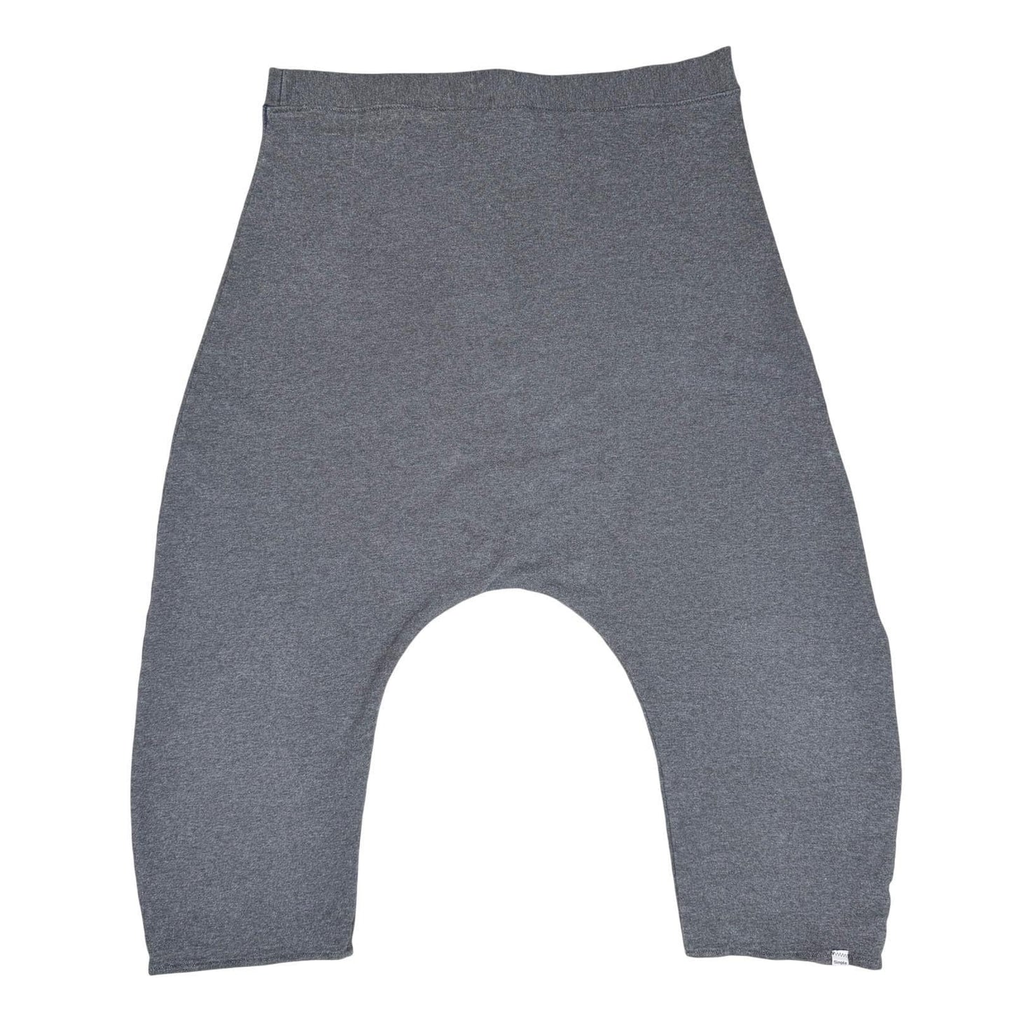 Simple Clothing Drop Crotch Pants Heather Grey Boho Lagenlook XL