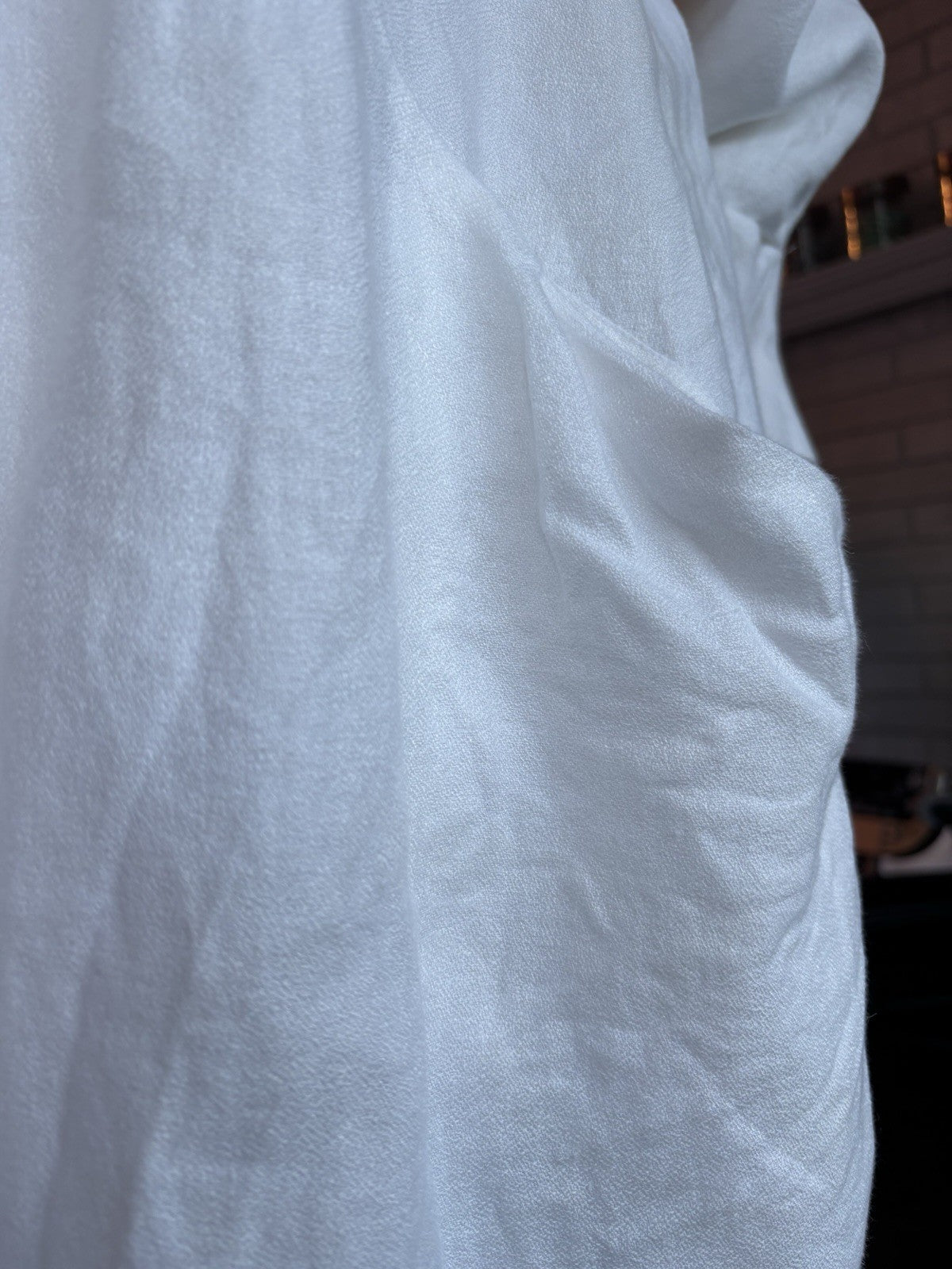 Vintage White Linen Jacket Portfolio Louben Women’s Sz 12 Quiet Luxury Coatigan